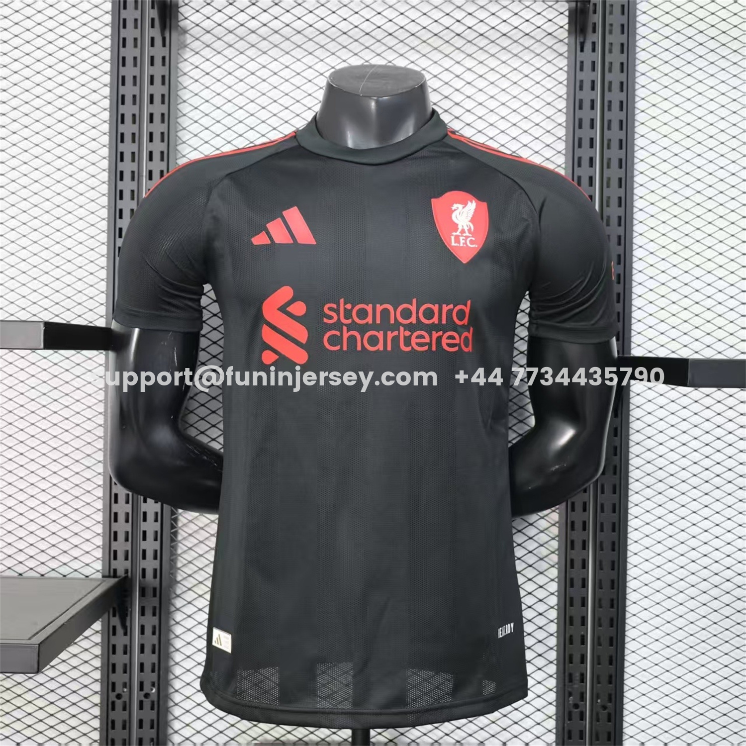 Funinjersey-Liver.pool 25-26 Black Special Whit Red Sponsor Jersey - Player Version