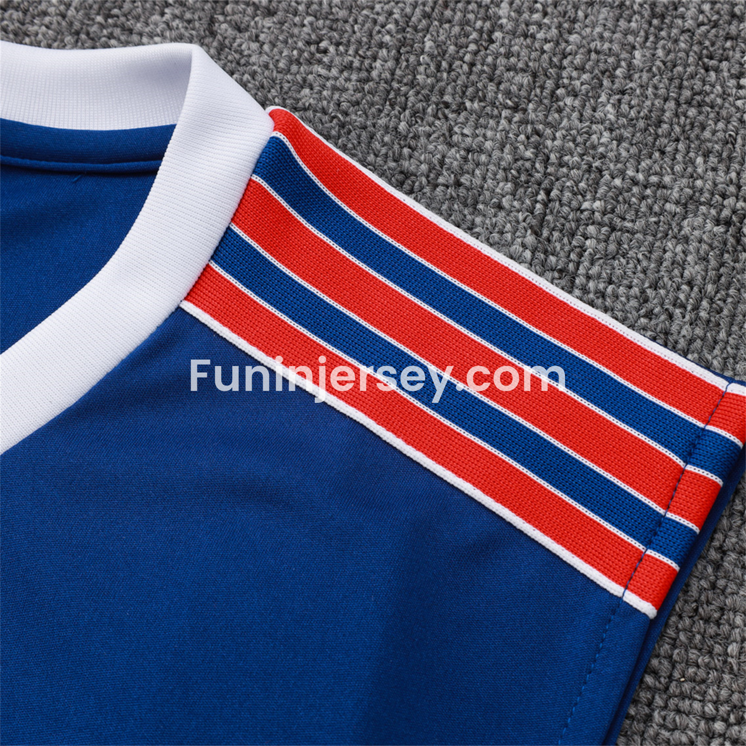 Funinjersey-Arsenal 25-26 Throwback Trefoil Vest Training Set - Royal Blue Vest and Shorts