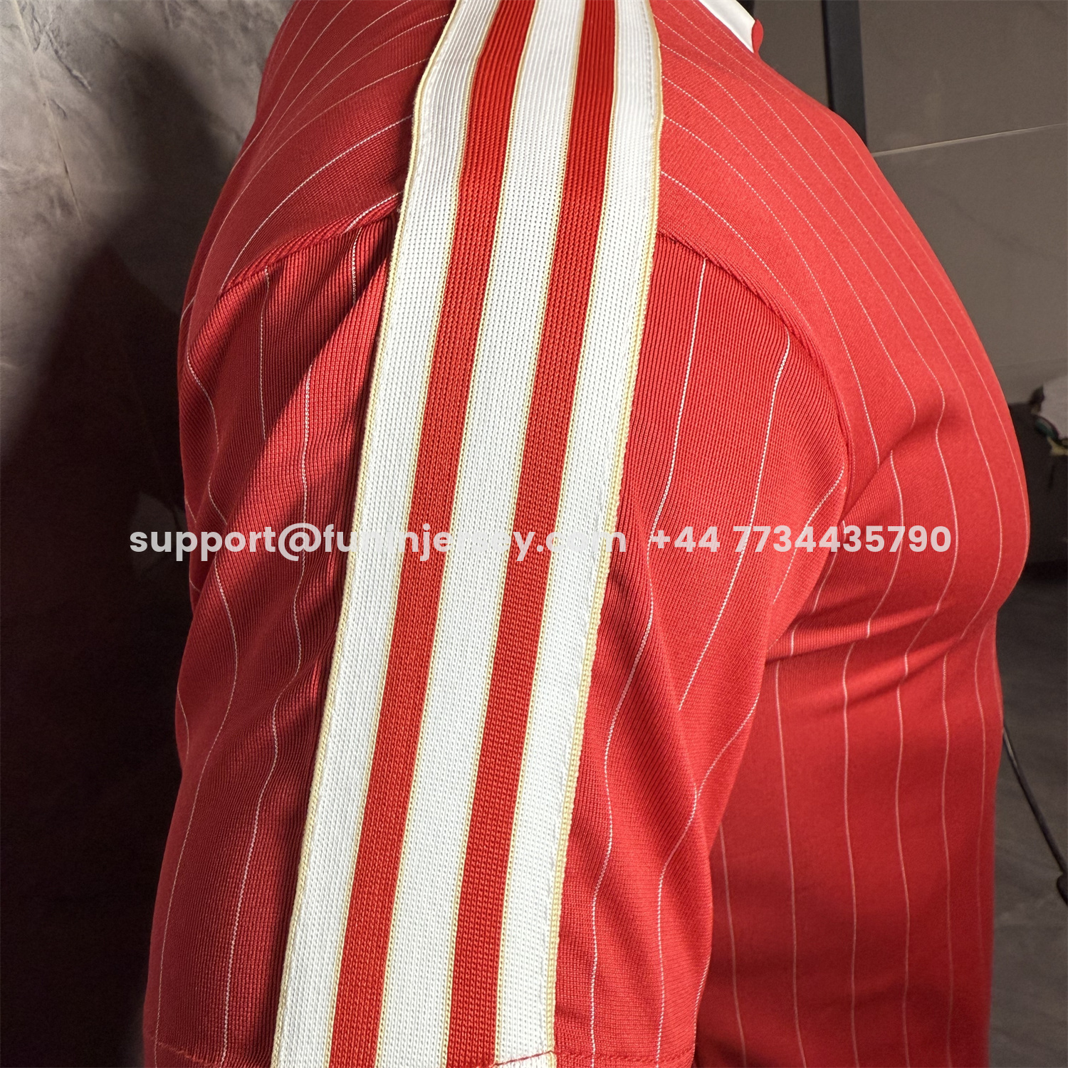 Funinjersey-Bayern Munich 25-26 Trefoil Red And White Travel Jersey - Player Version