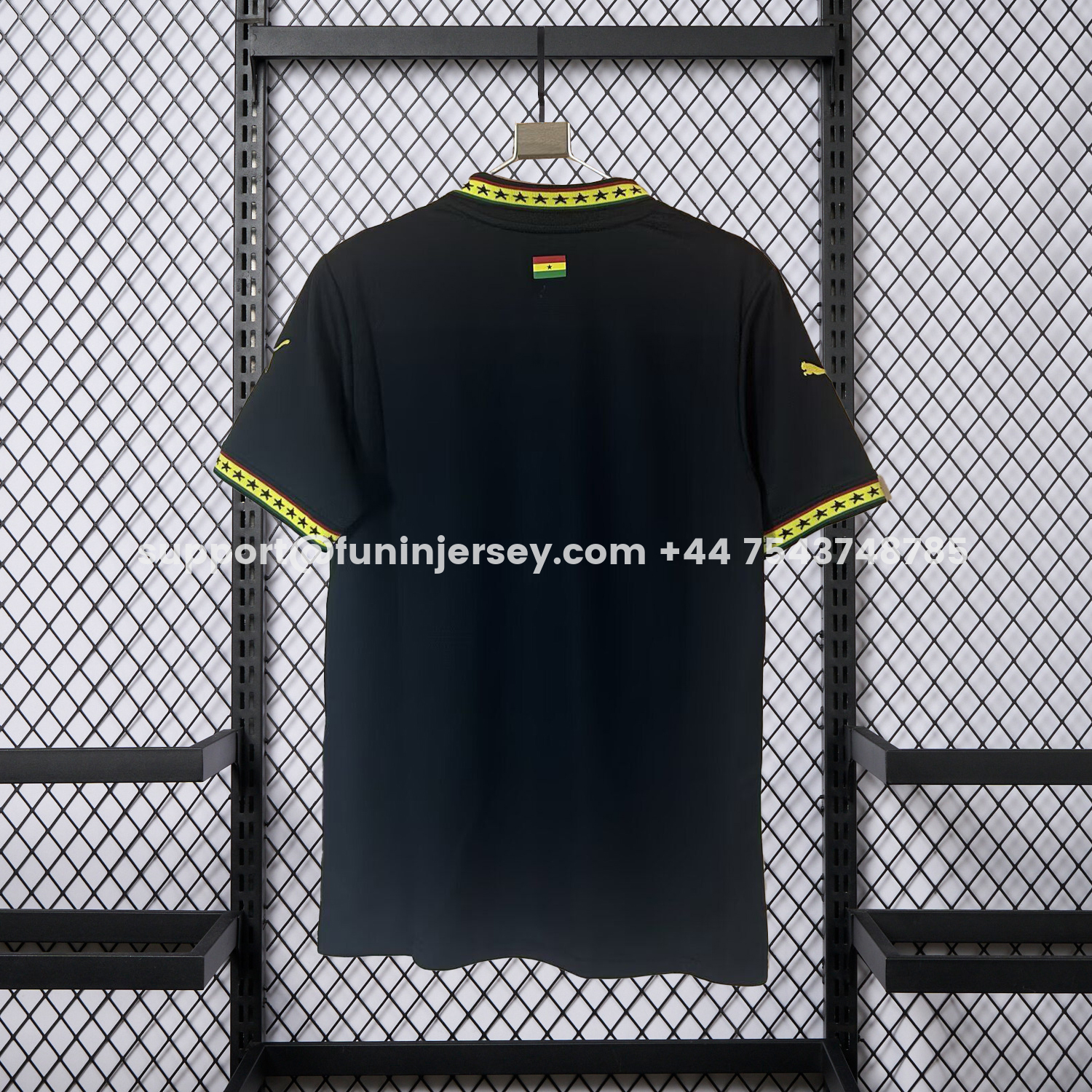 Funinjersey-Ghana 2026 Black Polo Jersey - Fans Version