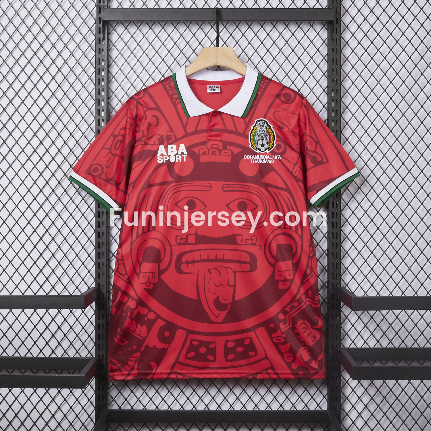Funinjersey-Retro Mexico 1998 Red Special Edition Jersey