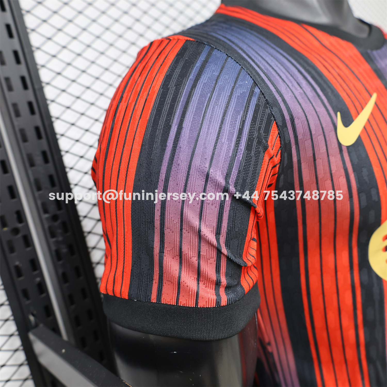 Funinjersey-Barcelona 26-27 Grey With Red Special Jersey - Player Version