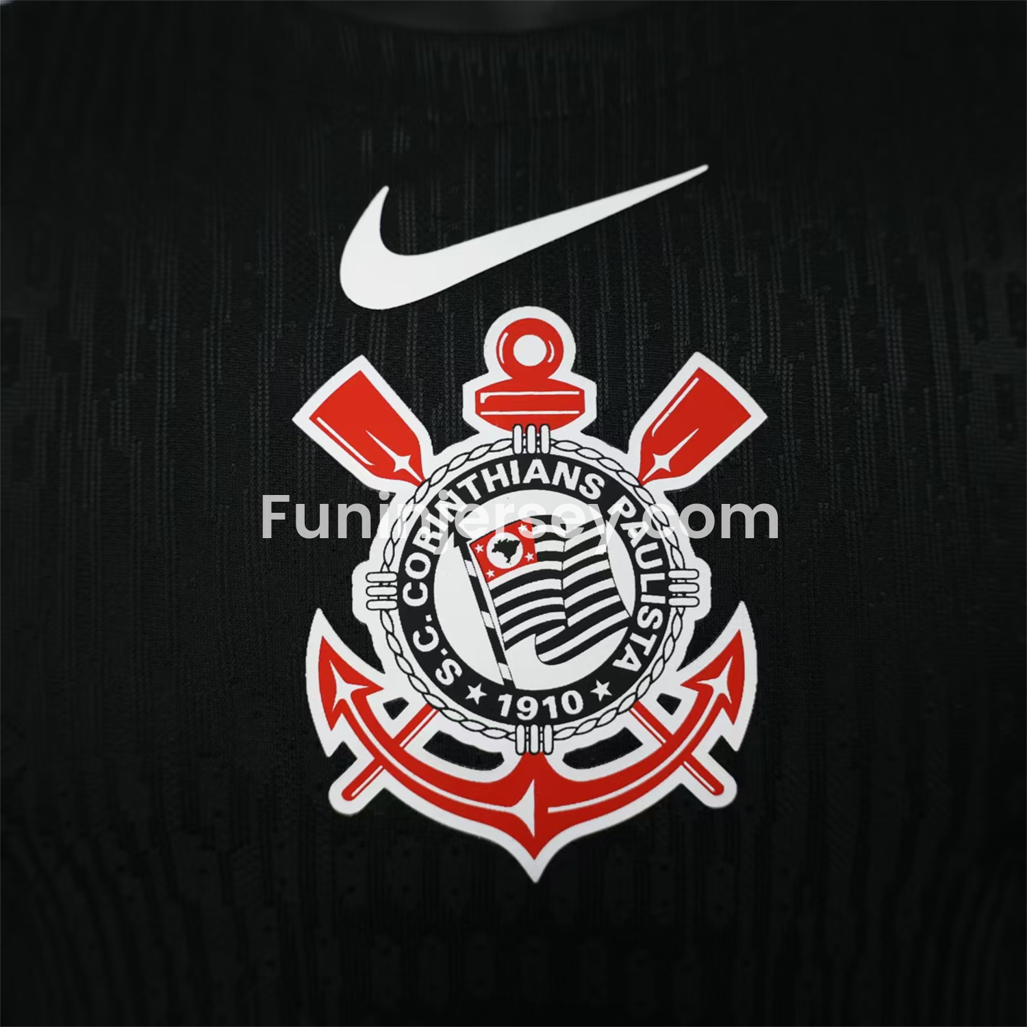 Funinjersey-Corinthians 25-26 Black Away Jersey - Player Version