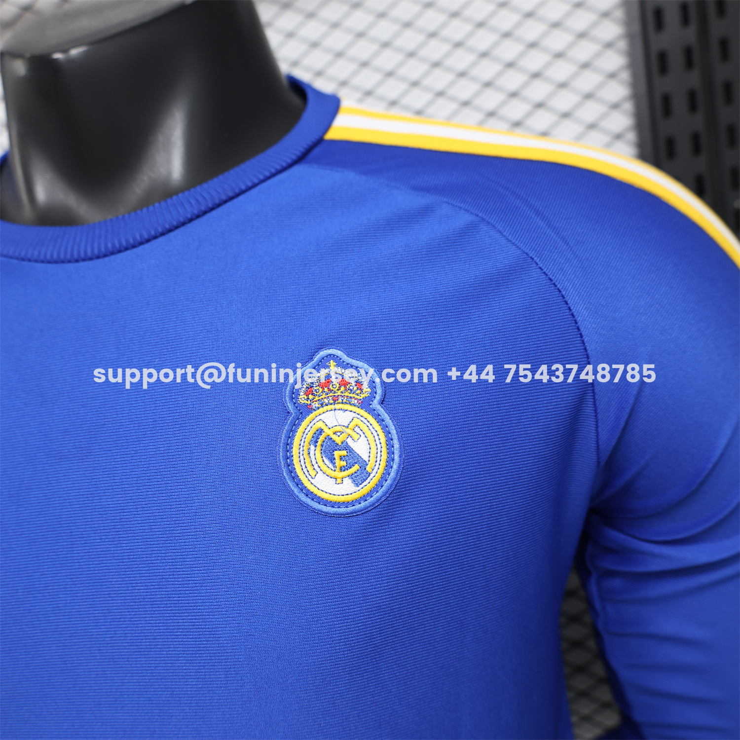Funinjersey-Real Madrid 26-27 Blue Casual Long Sleeves Jersey - Player Version