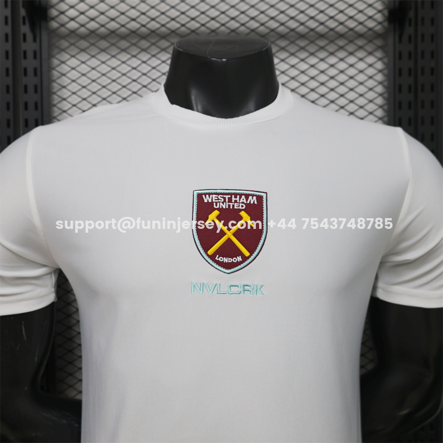 Funinjersey-West Ham United 26-27 Retro Casual Style White Jersey - Player Version