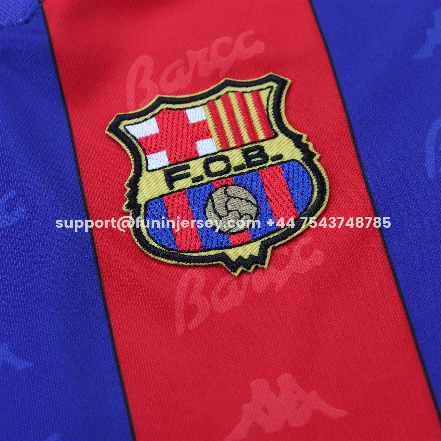 Funinjersey-Retro Barcelona 1996-97 Home Kids Kit