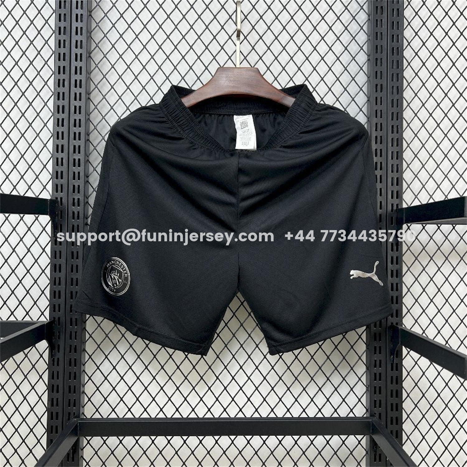 Funinjersey-Manchester City 25-26 Away Black Shorts - Fans Version
