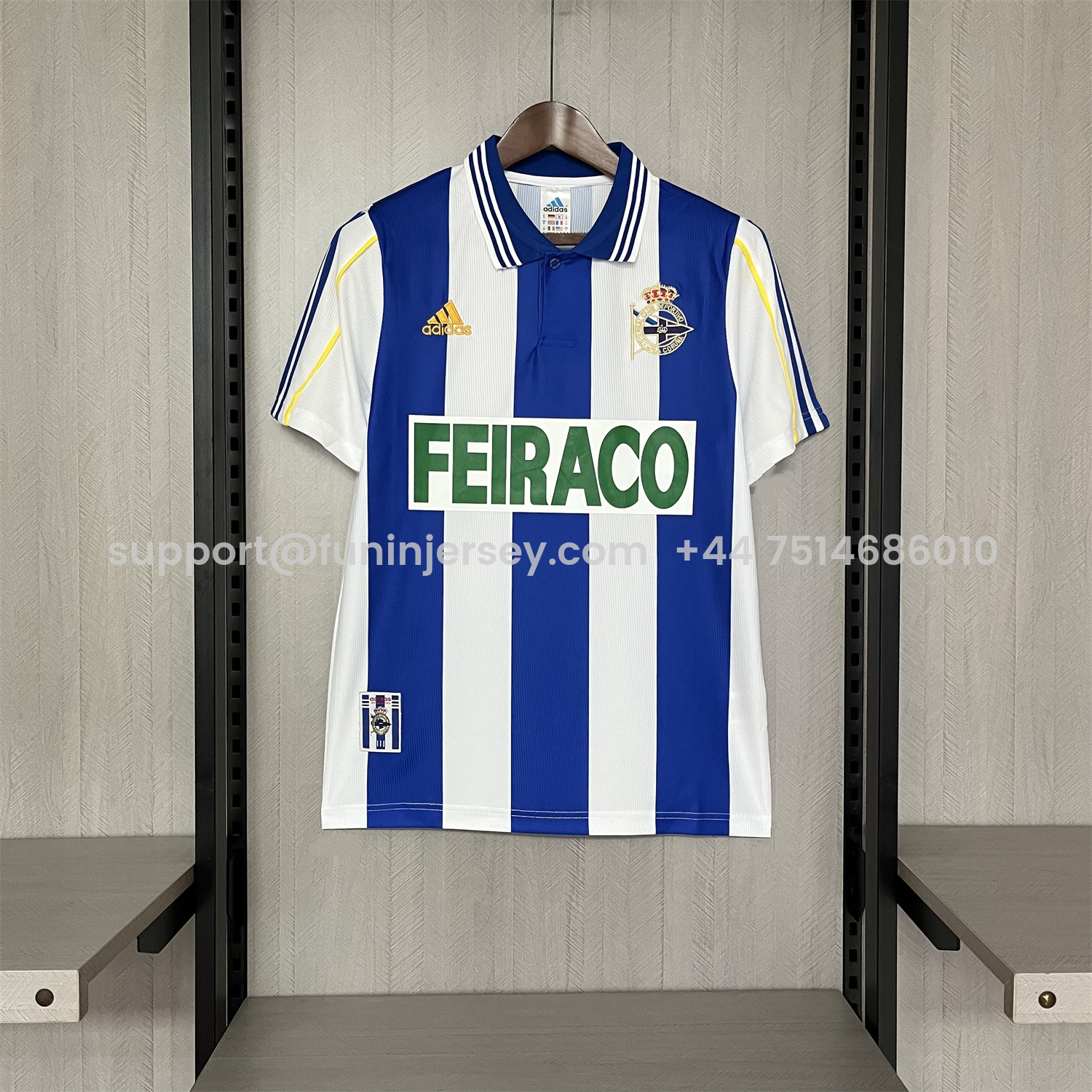 Funinjersey-Retro Deportivo de La Coruña 1999-00 Home Jersey