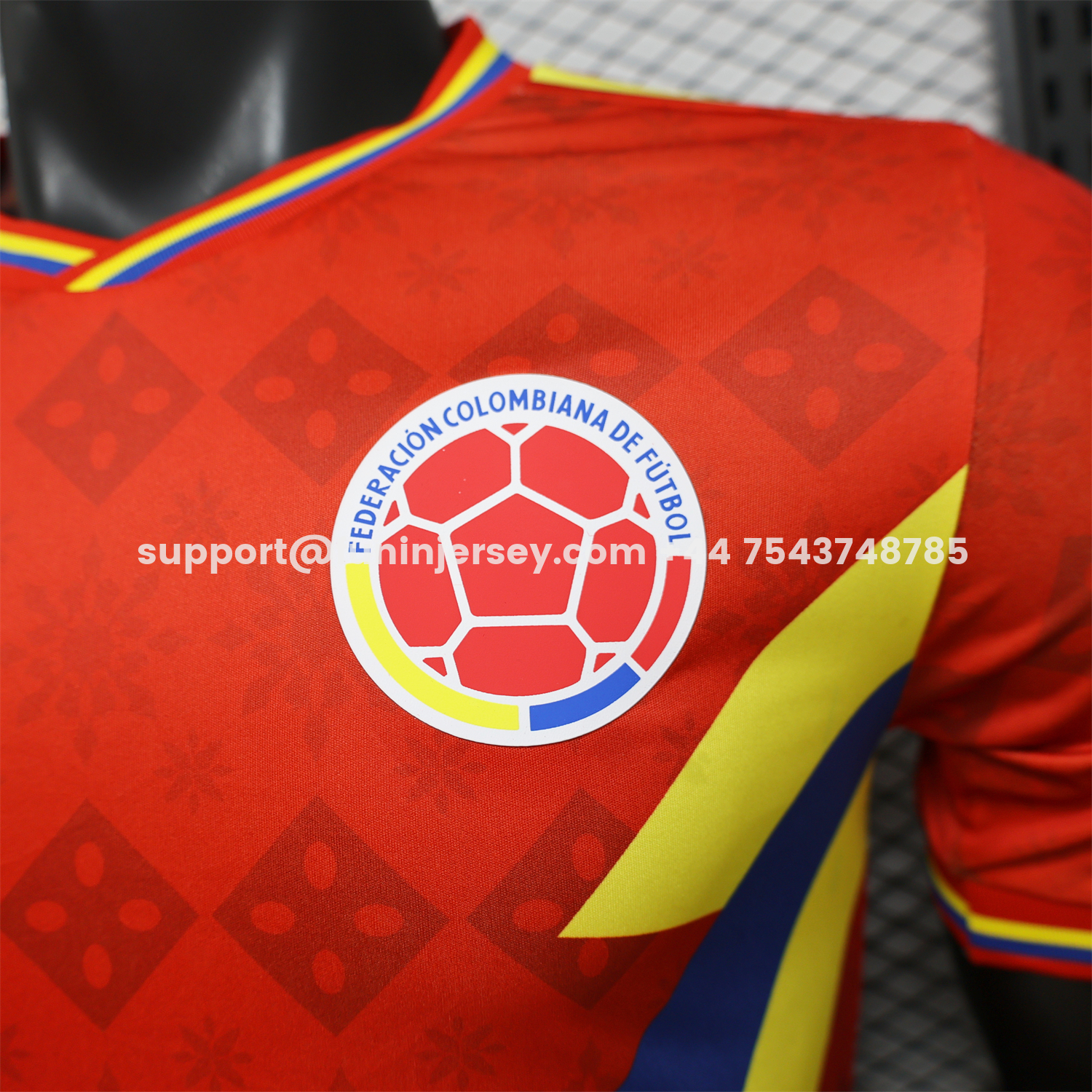 Funinjersey-Colombia 2026 Red With Yellow Blue Special Jersey - Player Version