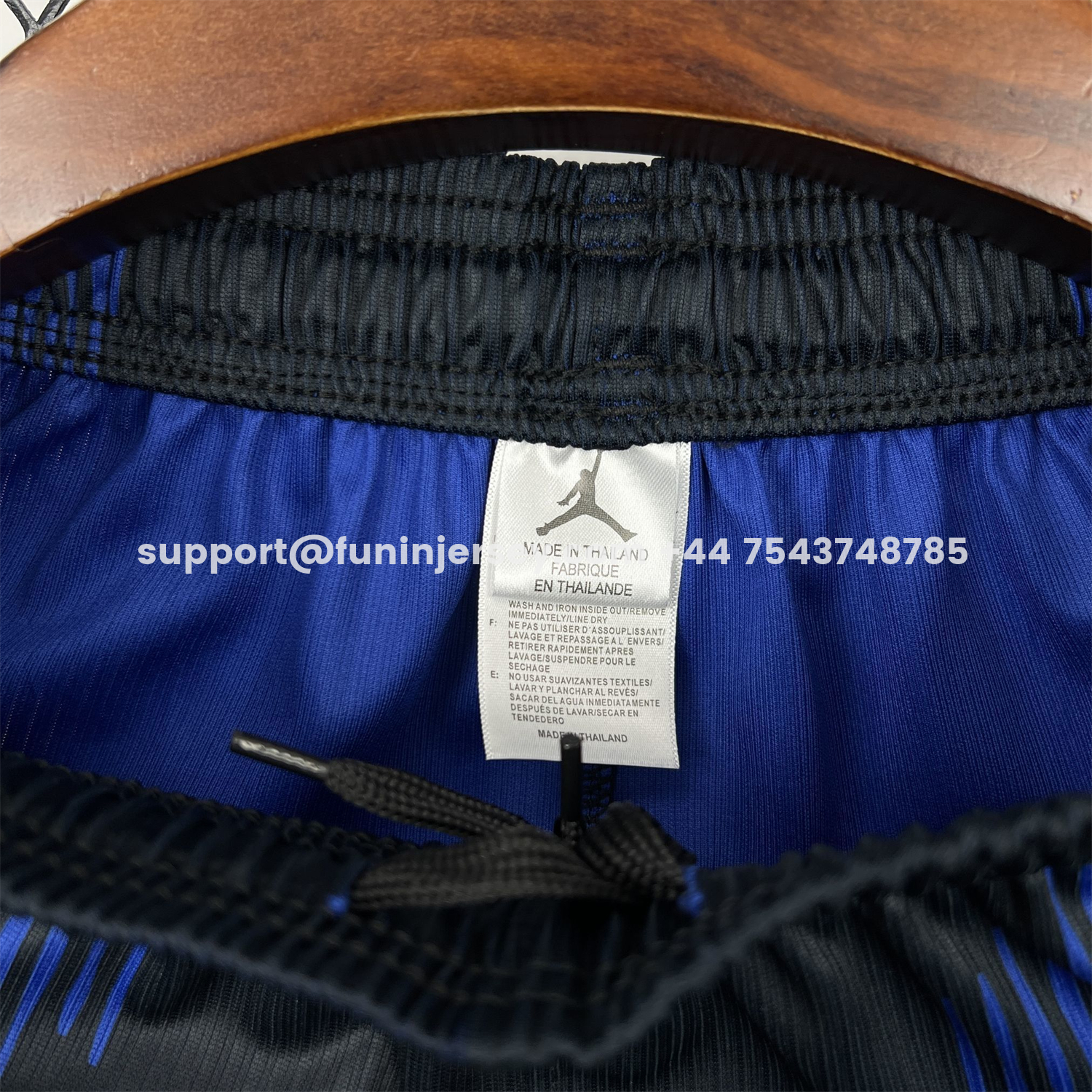 Funinjersey-Brazil 2026 Away Blue Shorts - Fans Version