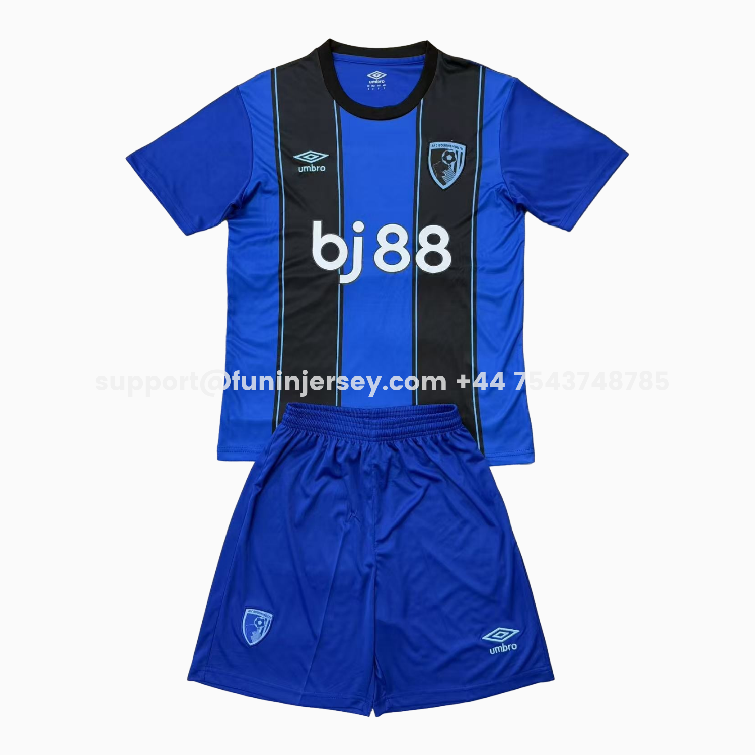 Funinjersey-Bournemouth 25-26 Away Men's Adult Jersey Set - Fans Version