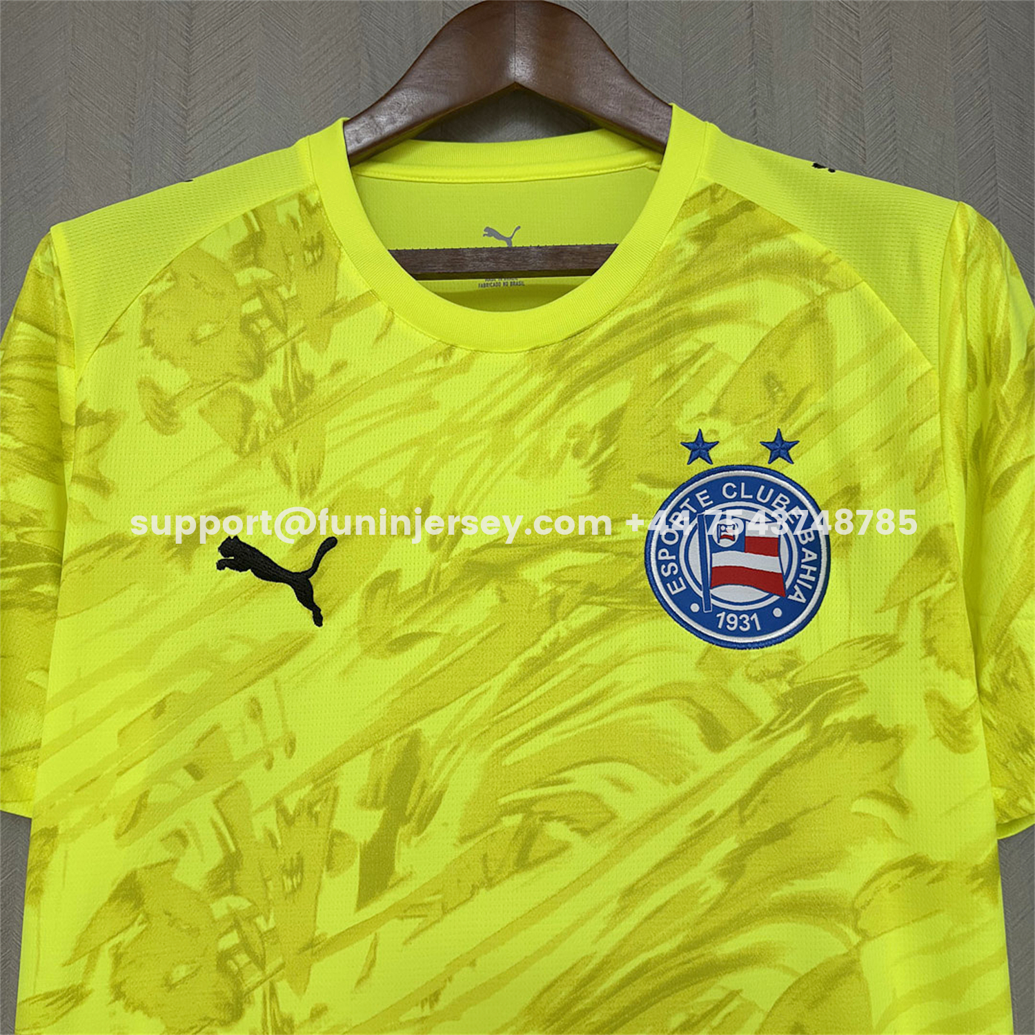 Funinjersey-Bahia 26-27 Yellow Goalkeeper Jersey - Fans Version