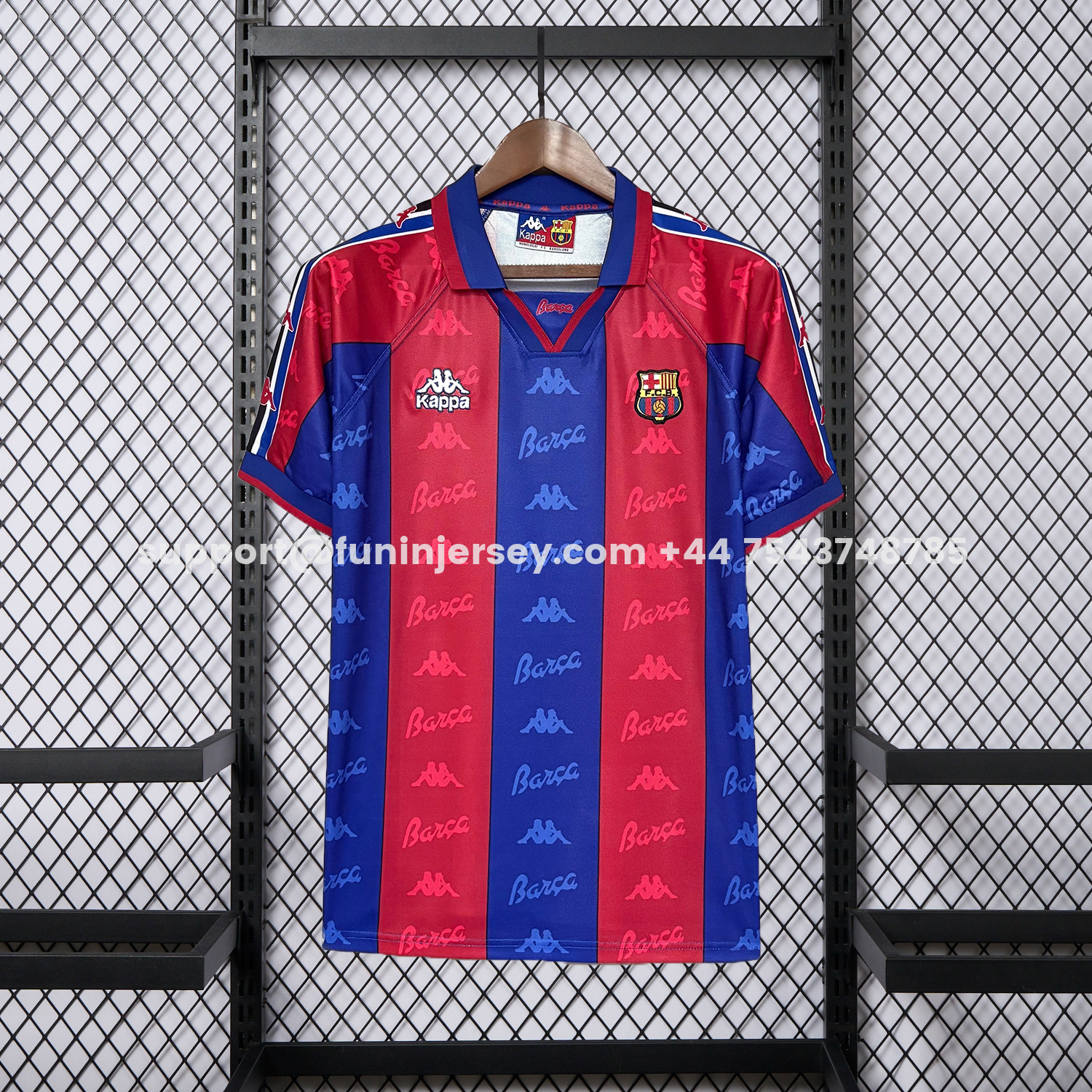 Funinjersey-Retro Barcelona 1995-97 Home Jersey