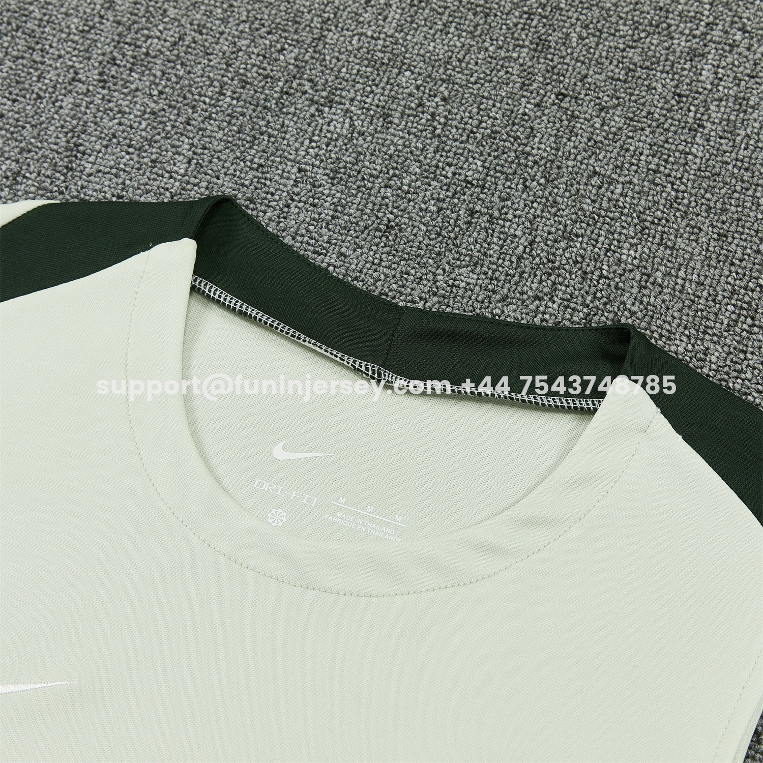 Funinjersey-C.H.E.L.S.E.A 25-26 Vest Training Set - Light Gray With Dark Green Accents Top & Dark Green Pants