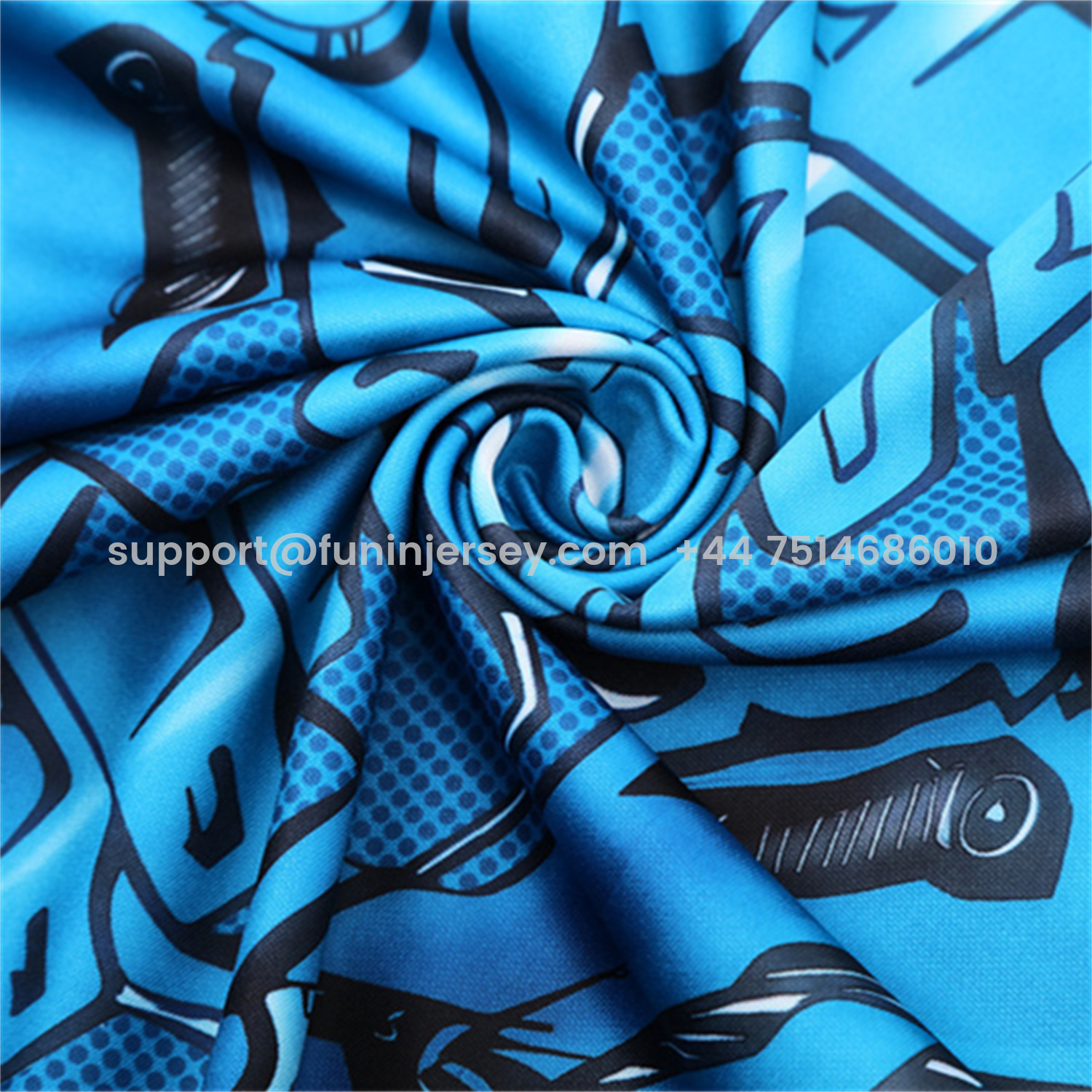 Funinjersey-Napoli 25-26 Long Sleeve Training Set - Blue Mecha Top & Black Pants