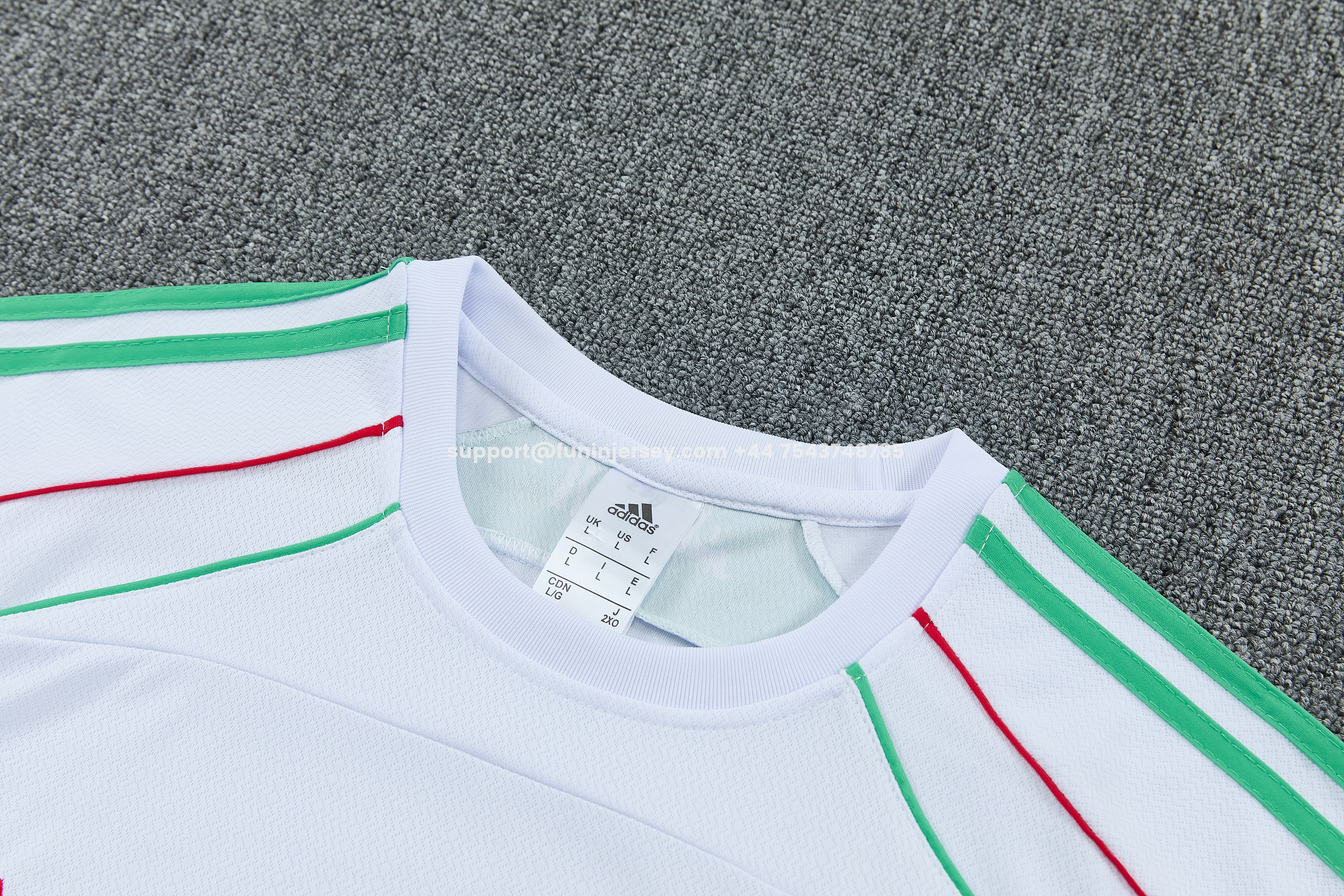 Funinjersey-Algeria 2026 Short-Sleeve Training Set - White Top and Black Shorts