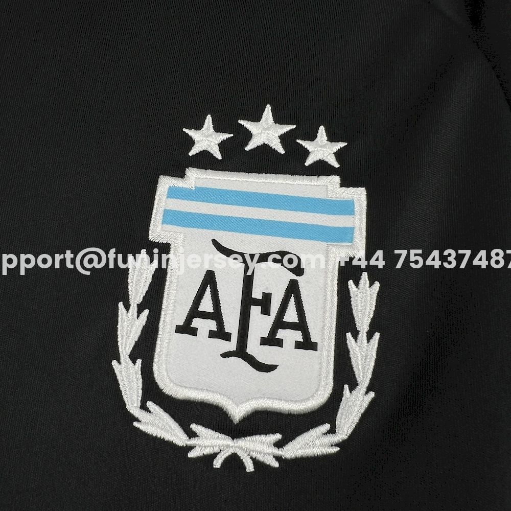 Funinjersey-Argentina 2026 Goalkeeper Black Jersey - Fans Version