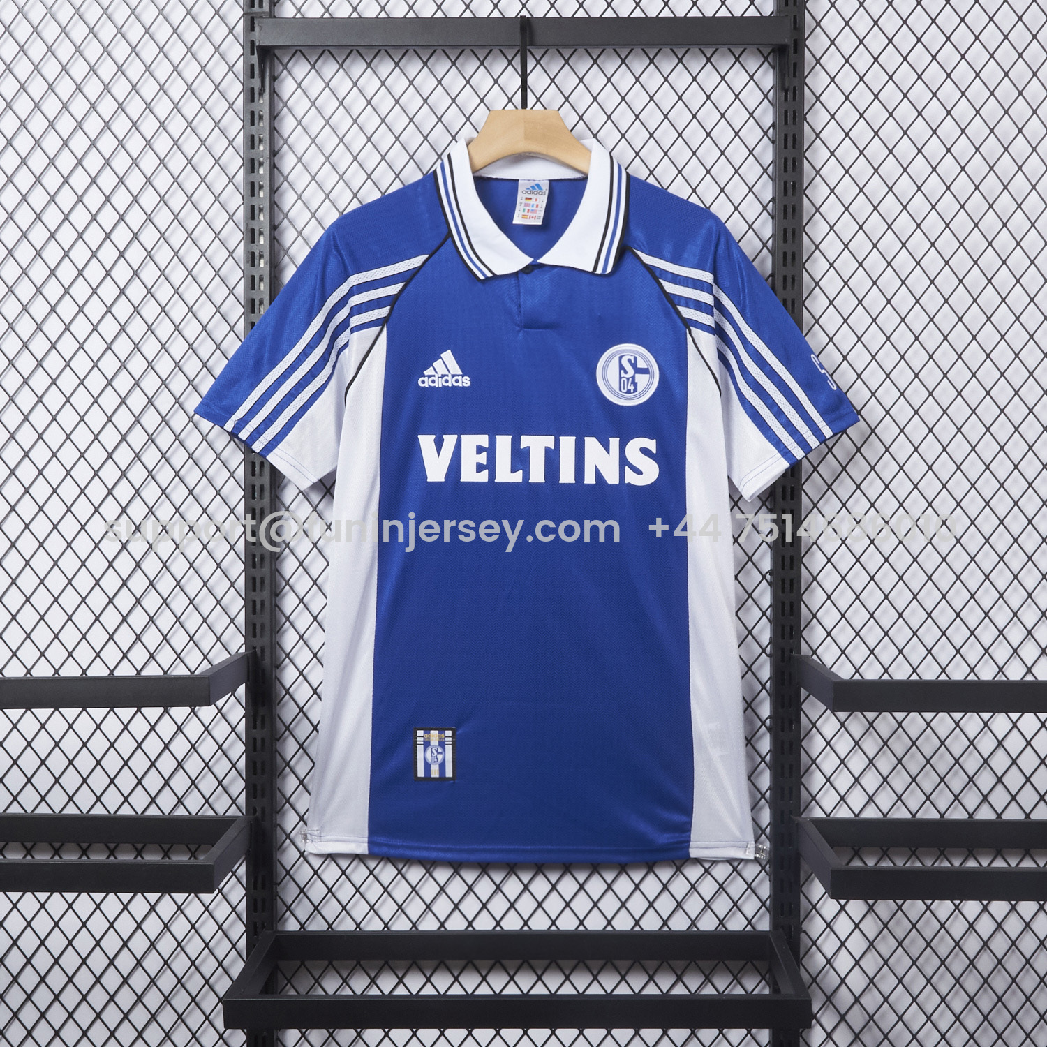 Funinjersey-Retro Schalke 04 1998-00 Home Jersey