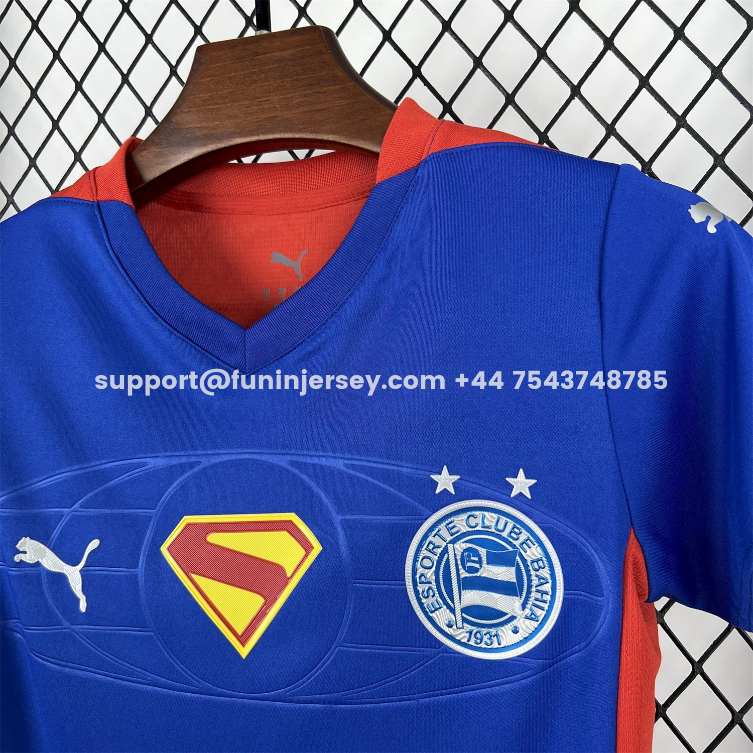 Funinjersey-Bahia 25-26 Super-Man Blue Special Kids Kit