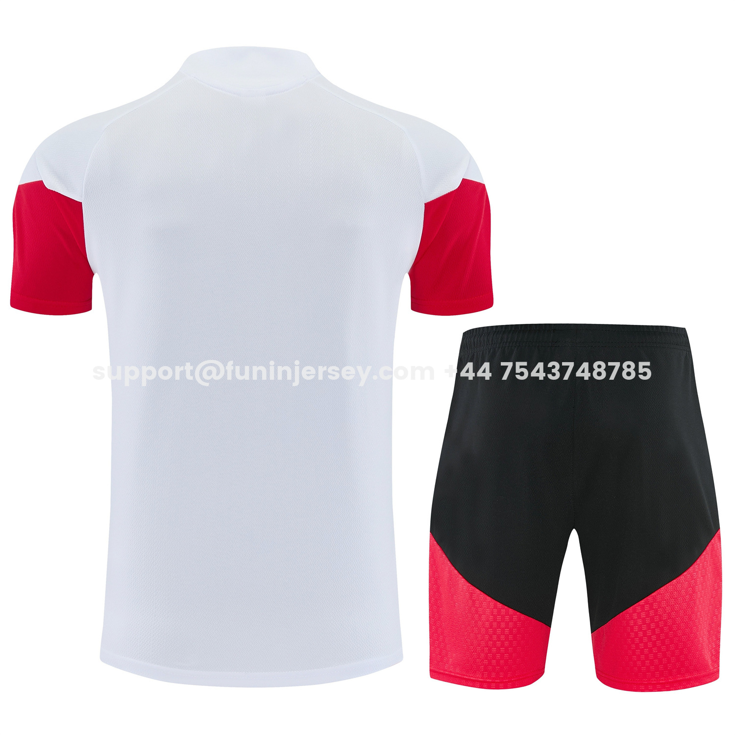 Funinjersey-Germany 2026 Short-Sleeve Training Set - White Top and Black Shorts