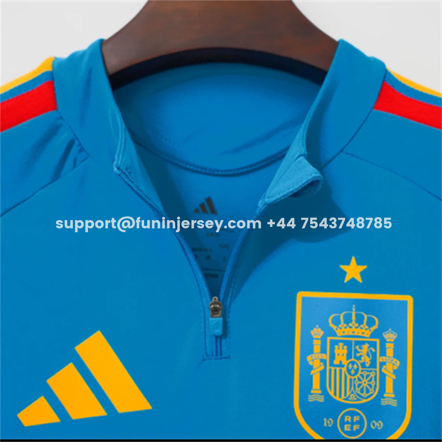 Funinjersey-Spain 2026 Blue Long Sleeves Training Jersey - Fans Version