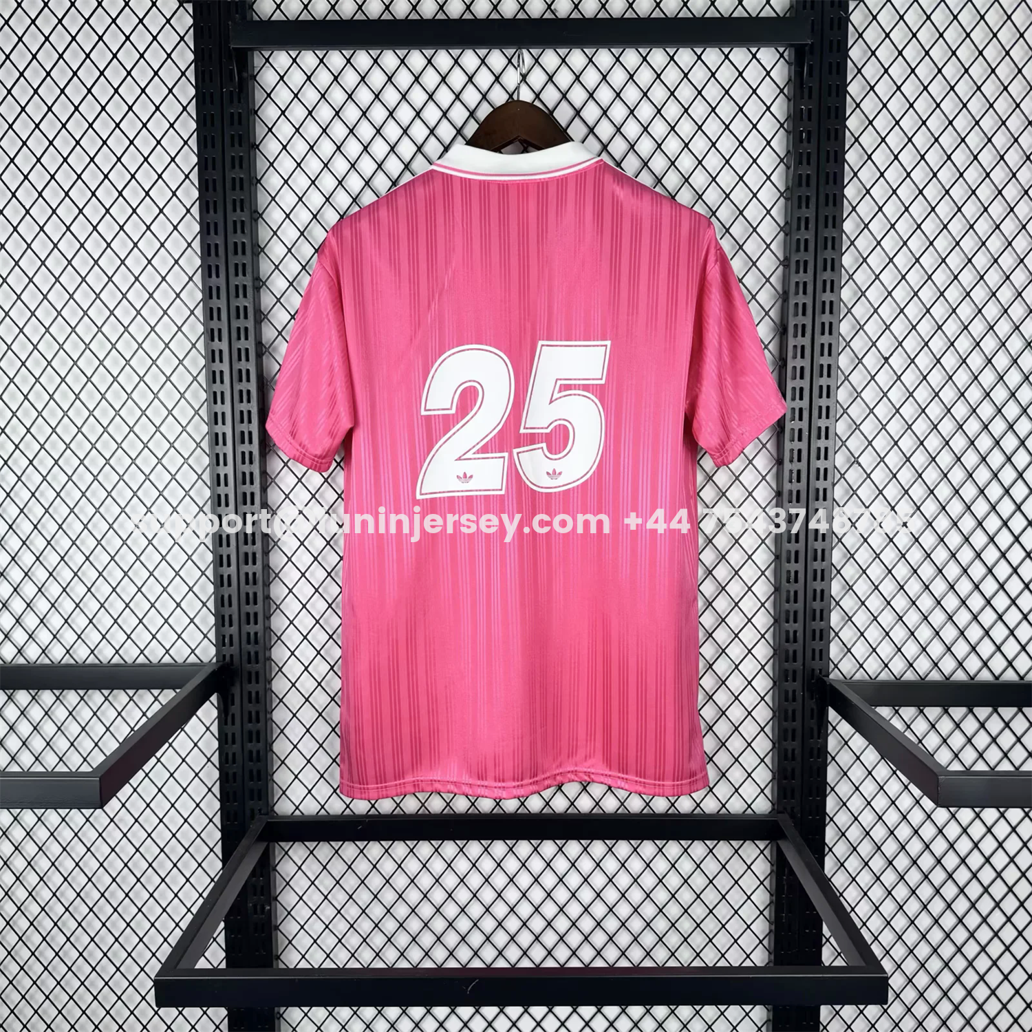 Funinjersey-Bohemian 25-26 Oasis Originals Tour White Sponsors Pink Jersey With Number 25 - Fans Version