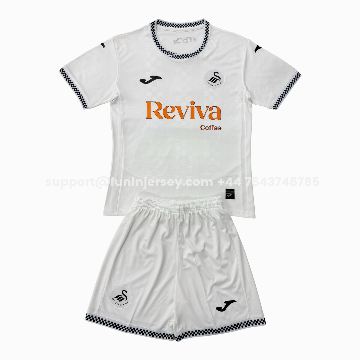 Funinjersey-Swansea City 25-26 Home Men's Adult Jersey Set - Fans Version