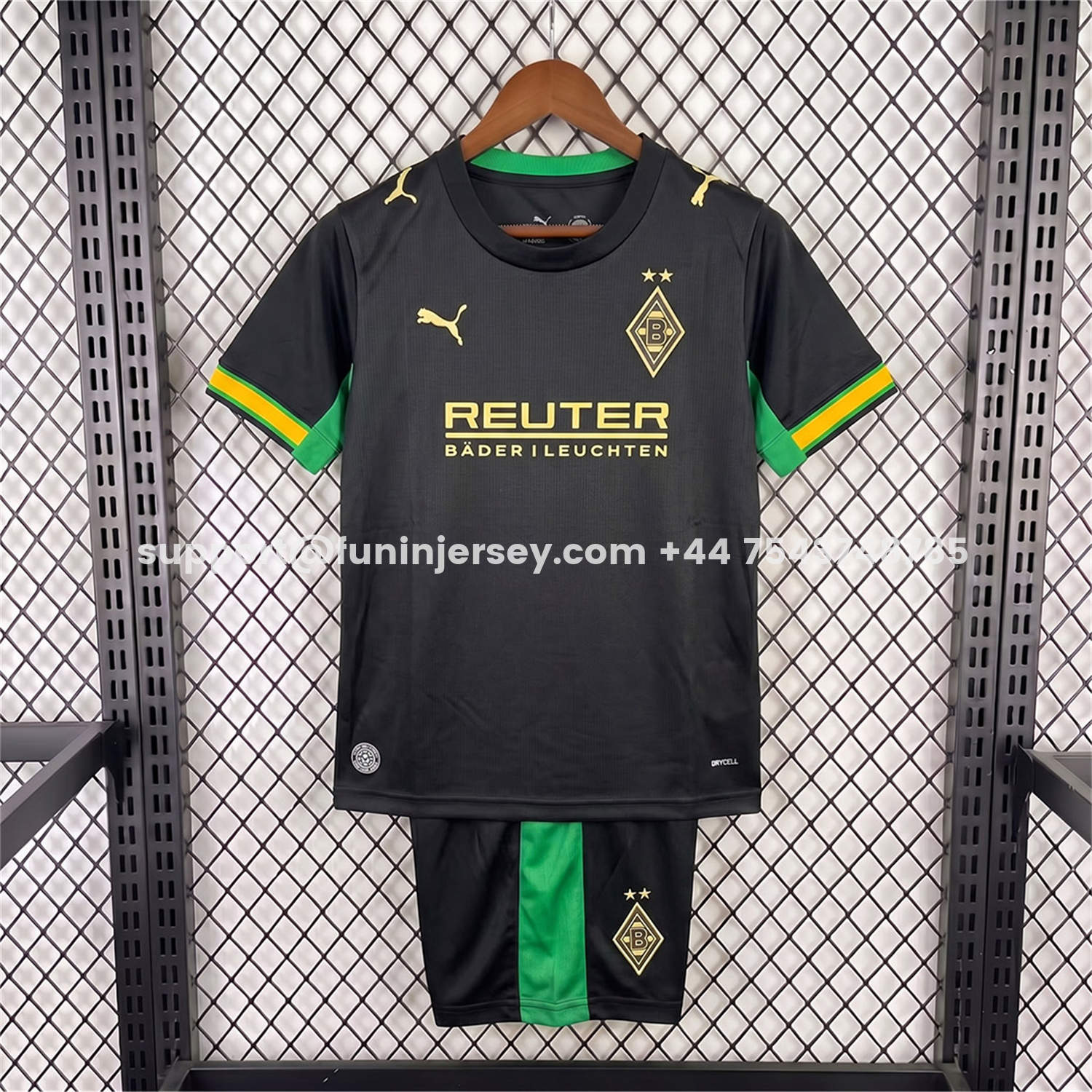 Funinjersey-Monchengladbach 26-27 Away Kids Kit