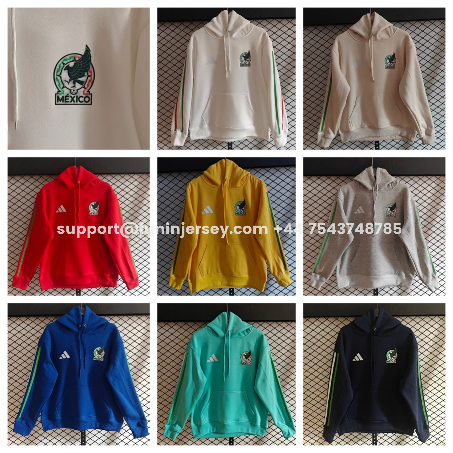 Funinjersey-Mexico 2026 Away Unisex Pullover Hoodie