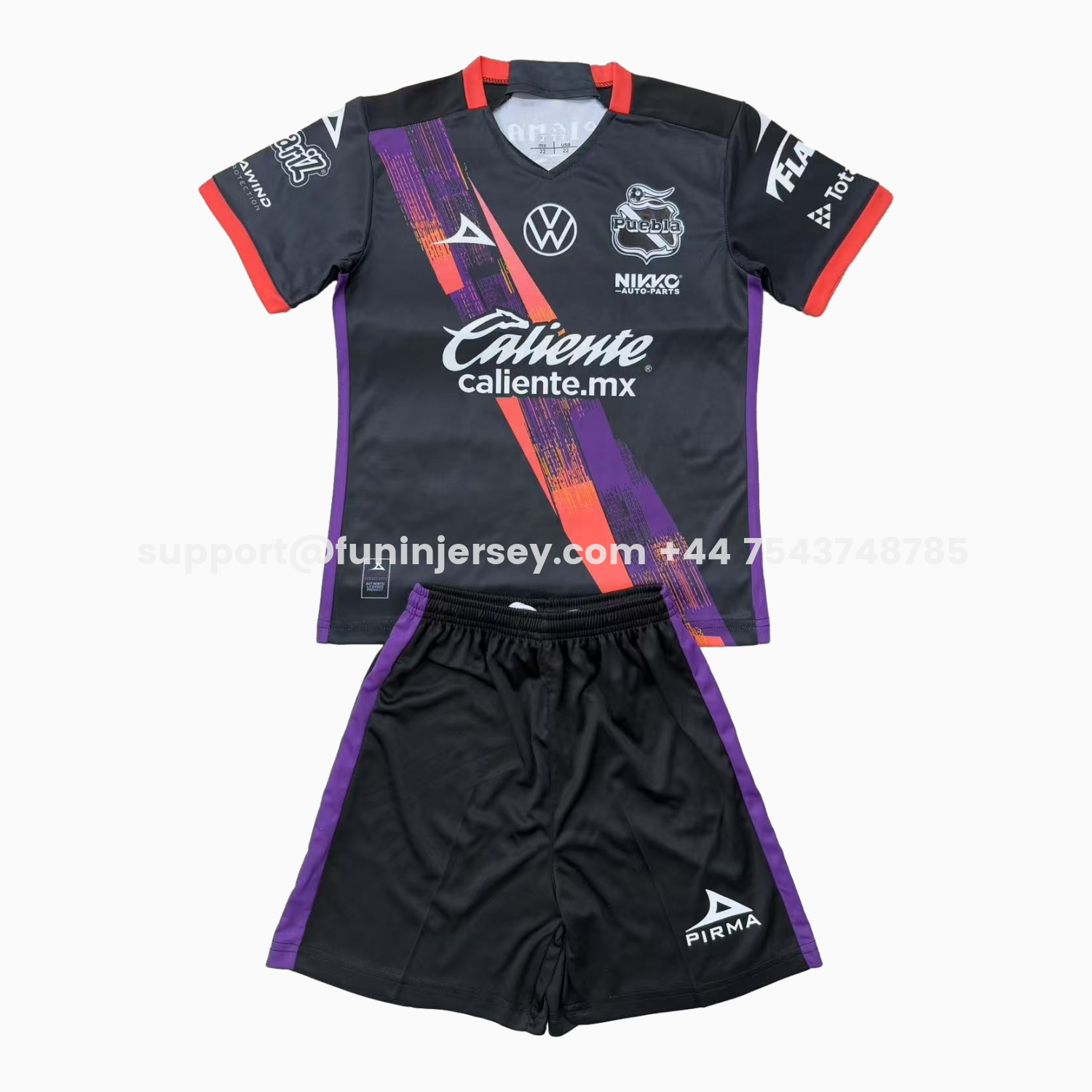 Funinjersey-Club Puebla 25-26 Away Kids Kit
