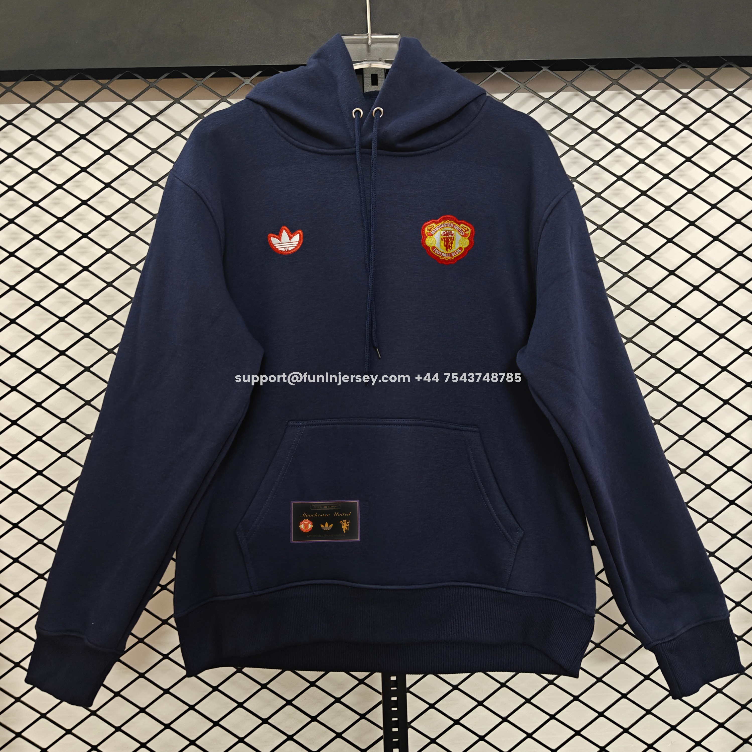 Funinjersey-Manchester United 25-26 Originals Terrace Icon Unisex Pullover Hoodie