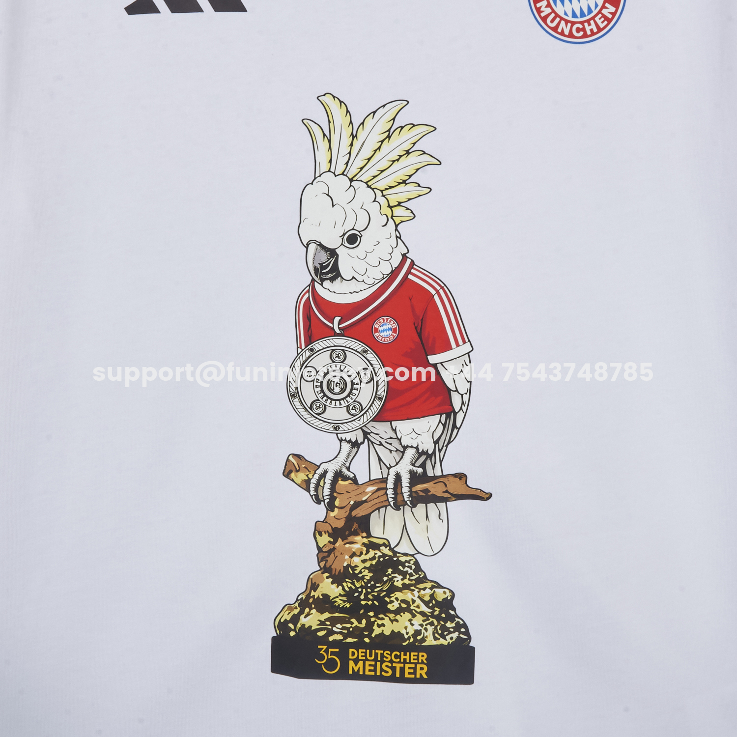 Funinjersey-Bayern Munich 25-26 “35. Deutscher Meister” Championship Commemorative White T-shirt