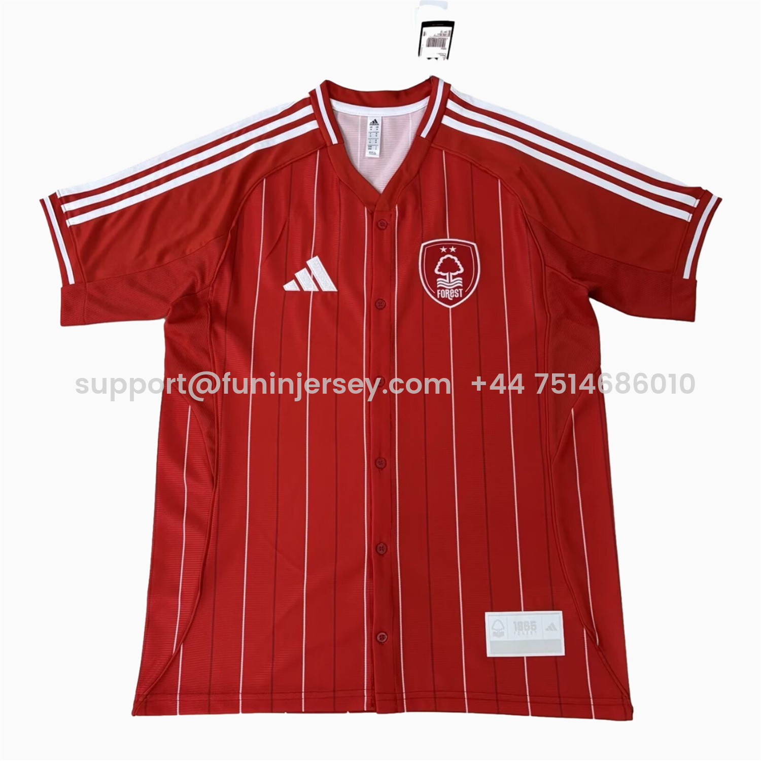 Funinjersey-Nottingham Forest 25-26 Red Baseball Jersey