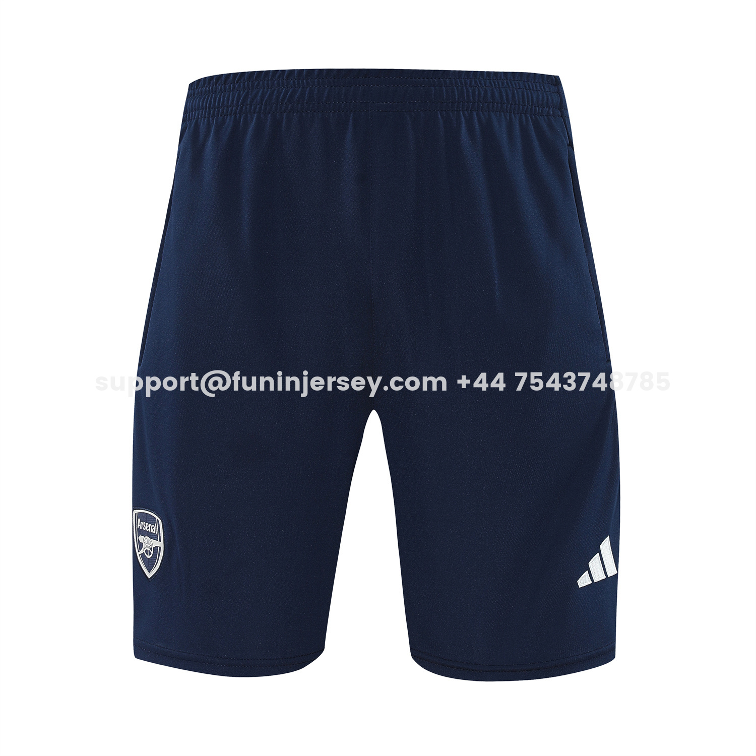 Funinjersey-Arsenal 25-26 Short-Sleeve Training Set - Deep Blue Top & Shorts