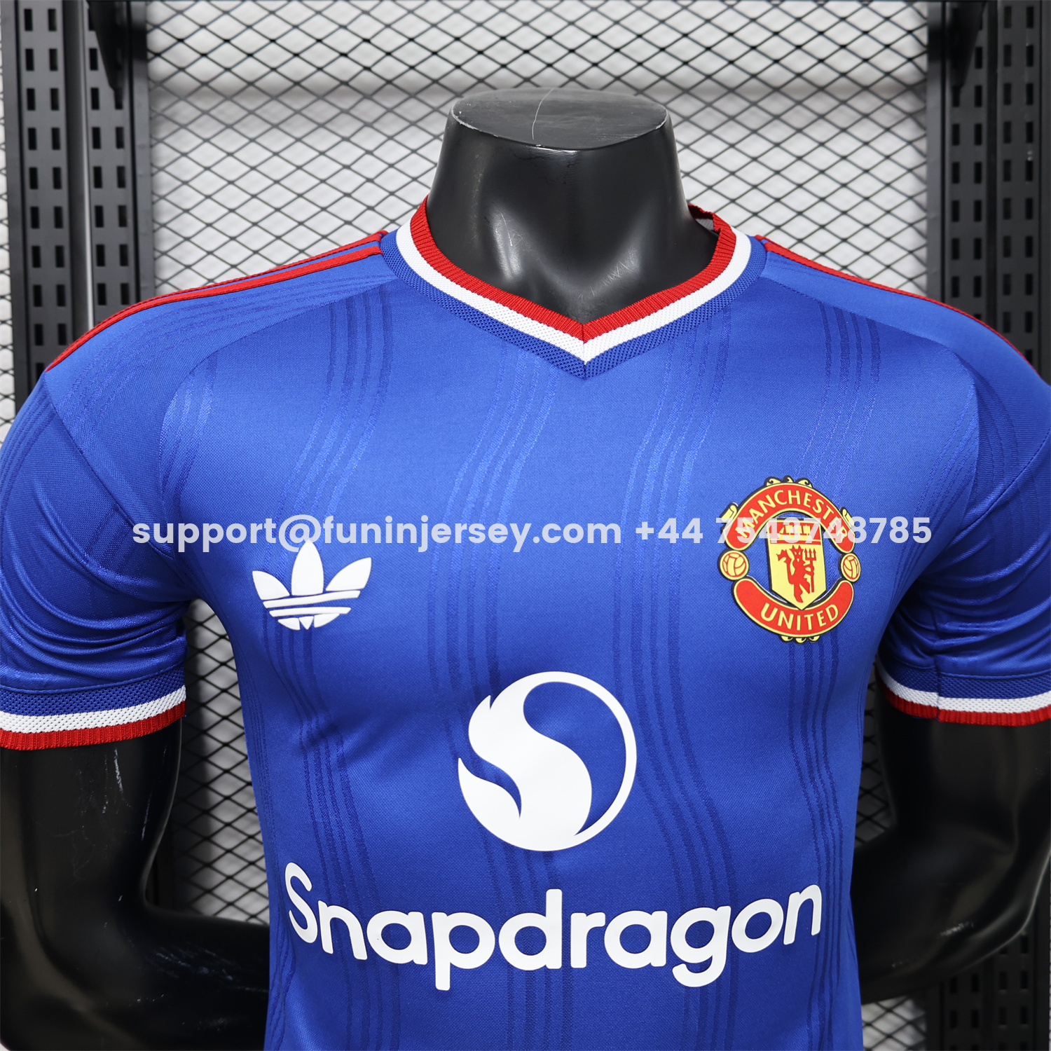 Funinjersey-Manchester United 26-27 Snapdragon Blue Special Jersey - Player Version