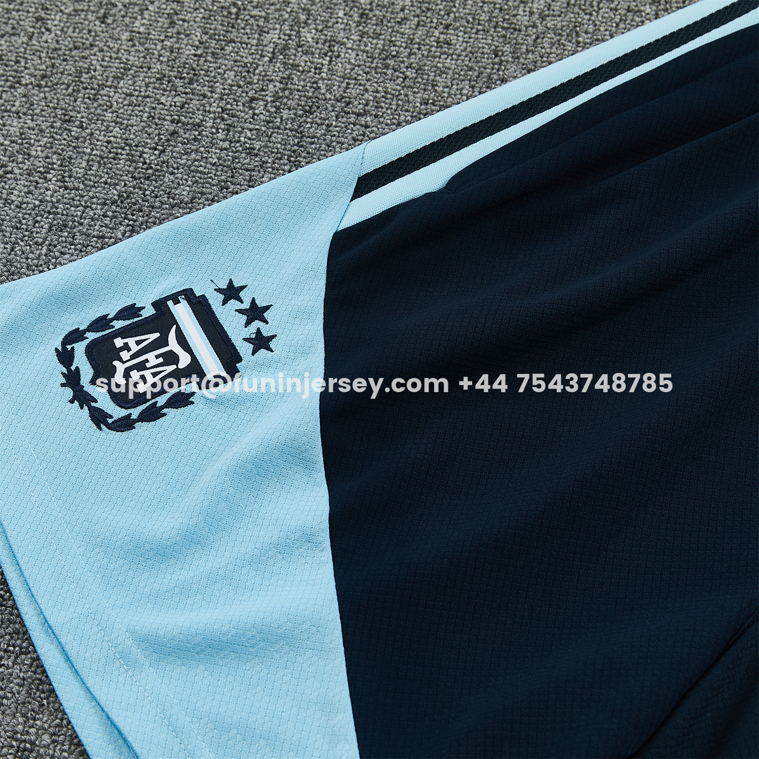 Funinjersey-Argentina 2026 Vest Training Set - Light Blue Top & Dark Blue Pants
