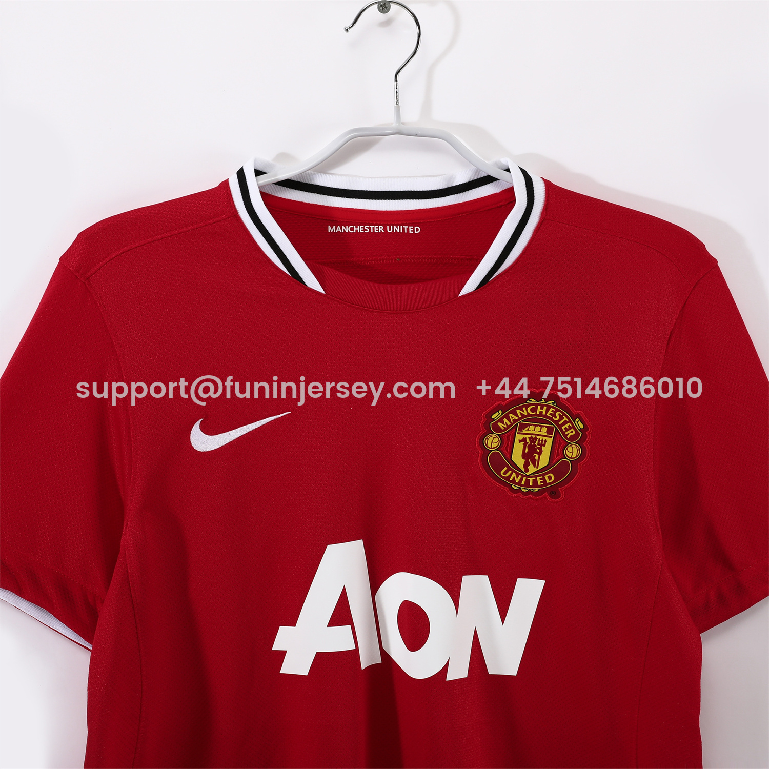 Funinjersey-Retro Manchester United 2011-12 Home Jersey