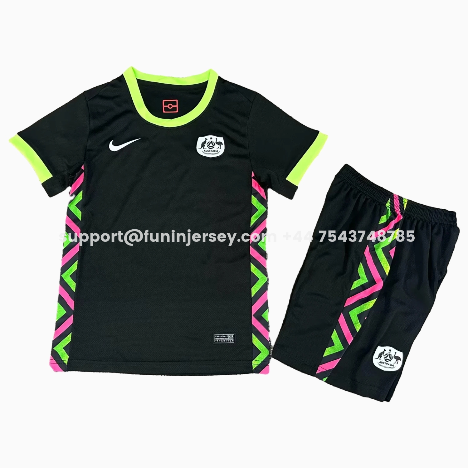 Funinjersey-Australia 25-26 Away Kids Kit