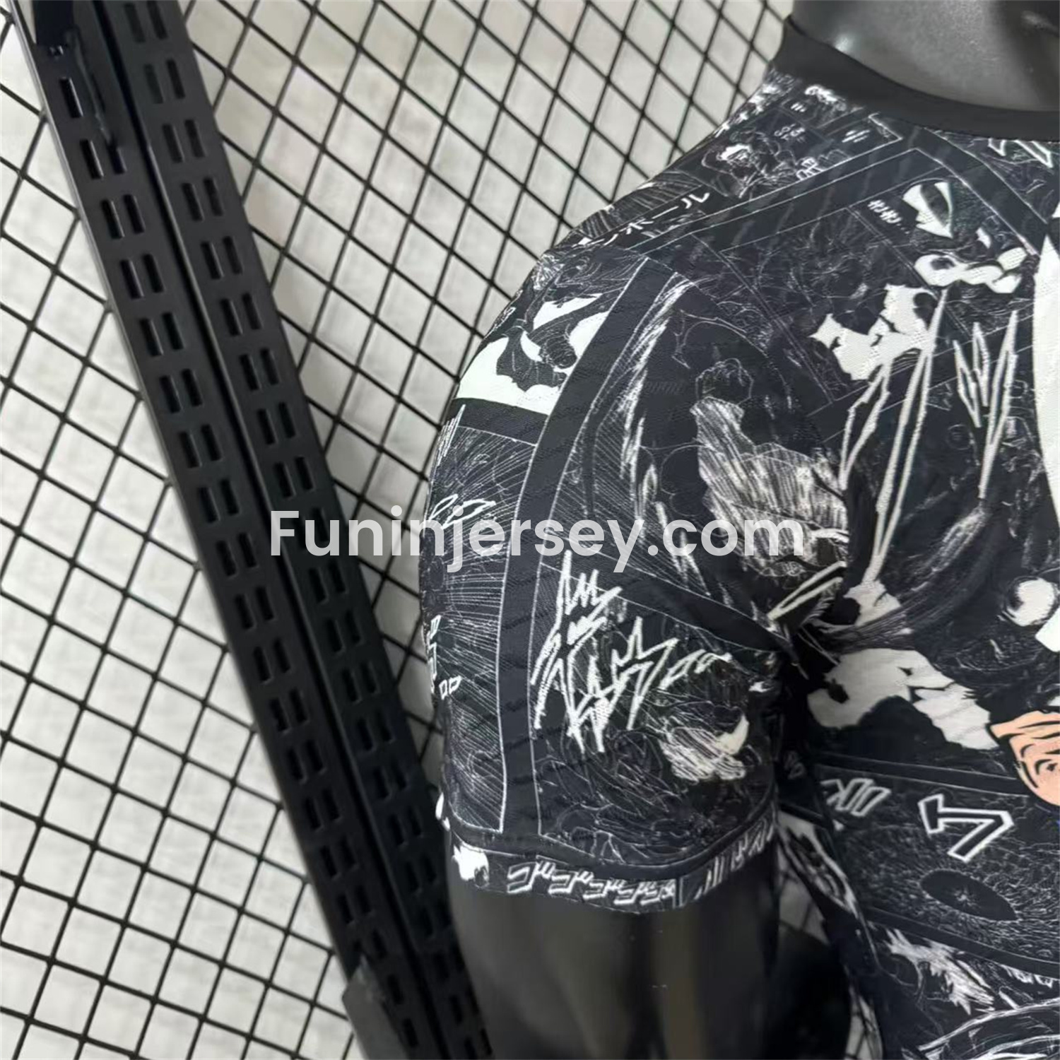 Funinjersey-Japan 25-26 Muscle Saiyan Black Special Jersey - Player Version