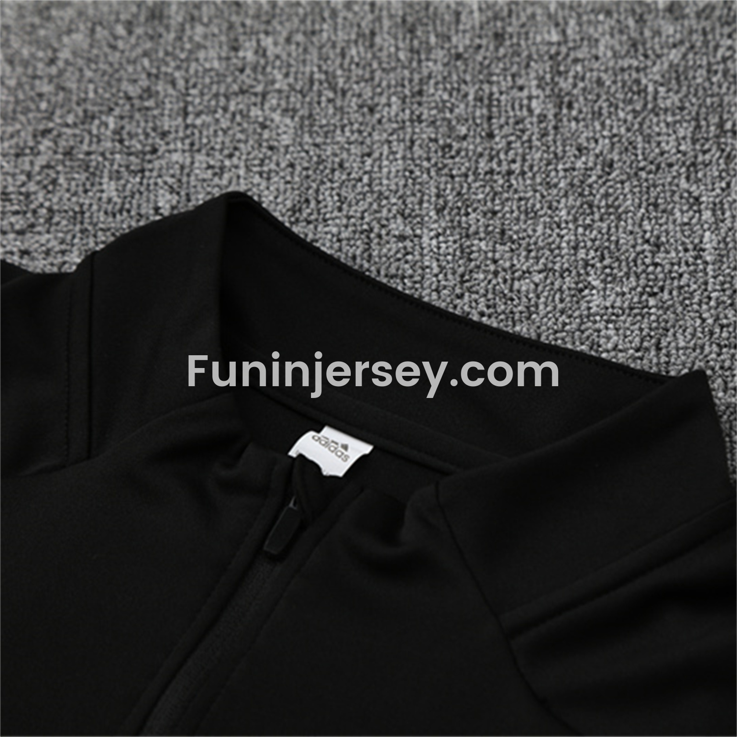 Funinjersey-INT M.A.M 25-26 Kid Long Sleeves Training Set - Black Top & Black Pants