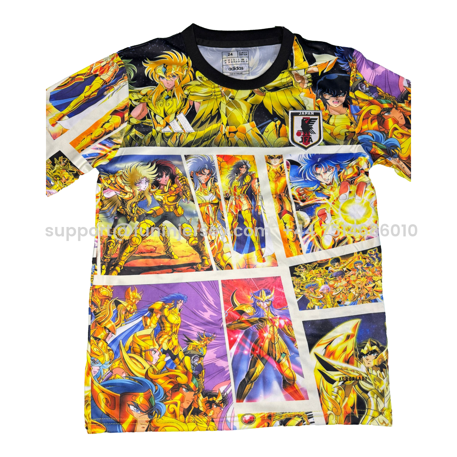 Funinjersey-Japan 25-26 Saint Seiya Yellow Special Kids Kit