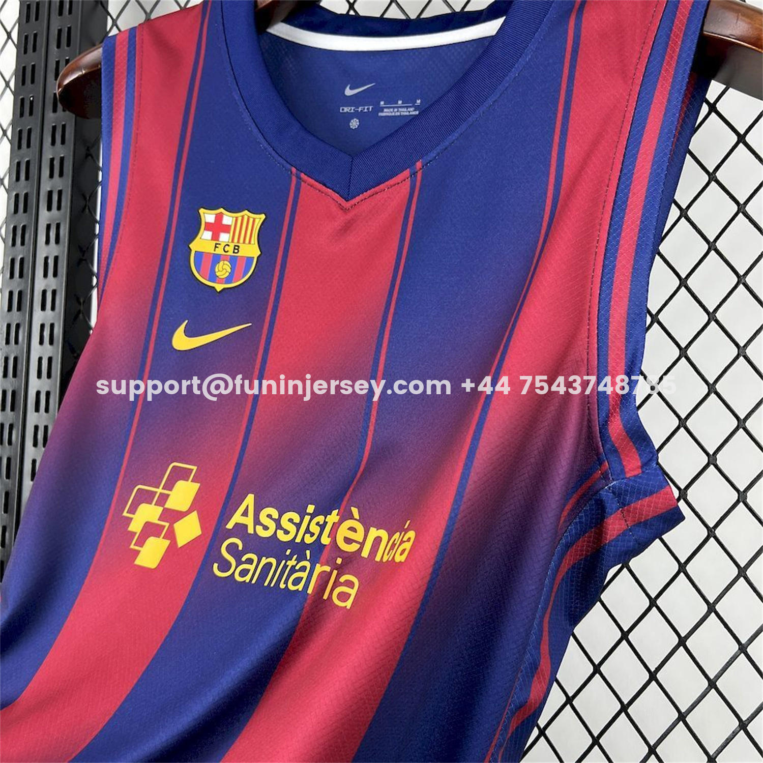 Funinjersey-Barcelona 25-26 Blue And Red Basketball Training Vest - Fans Version