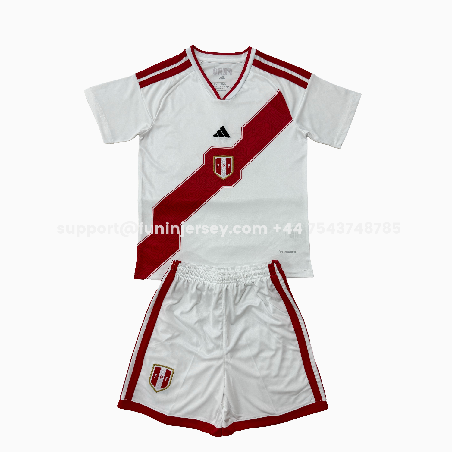 Funinjersey-Peru 2026 Home Men's Adult Jersey Set - Fans Version
