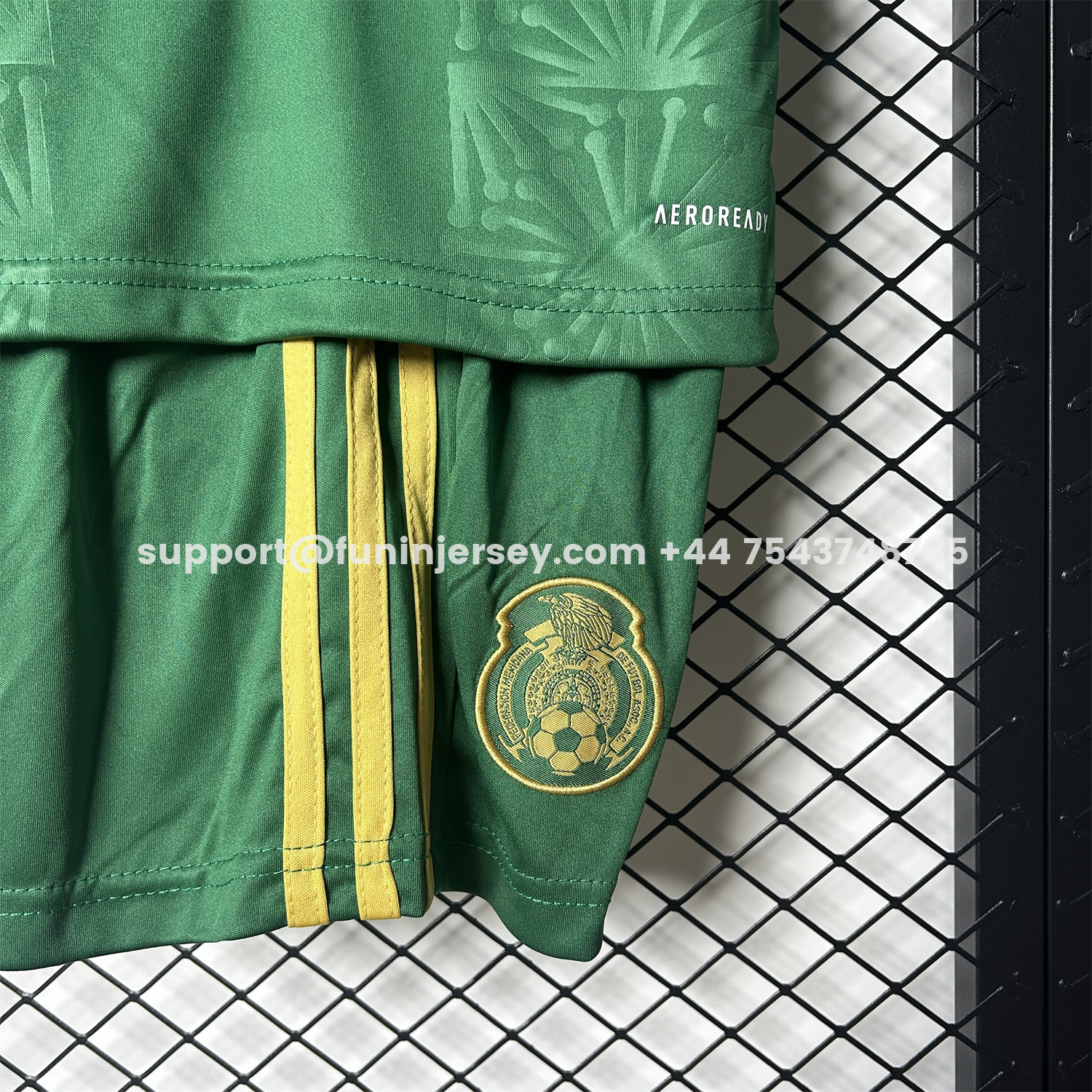 Funinjersey-Mexico 2025 Gold Cup Green Kids Kit