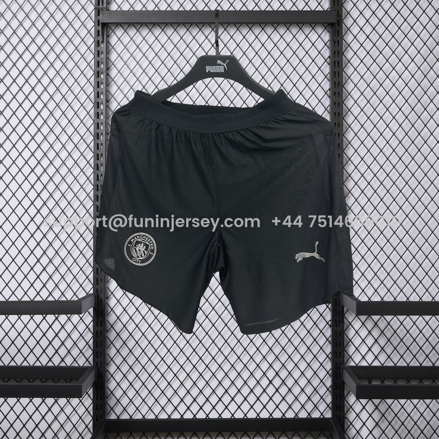 Funinjersey-Manchester City 25-26 Away Black Shorts - Player Version