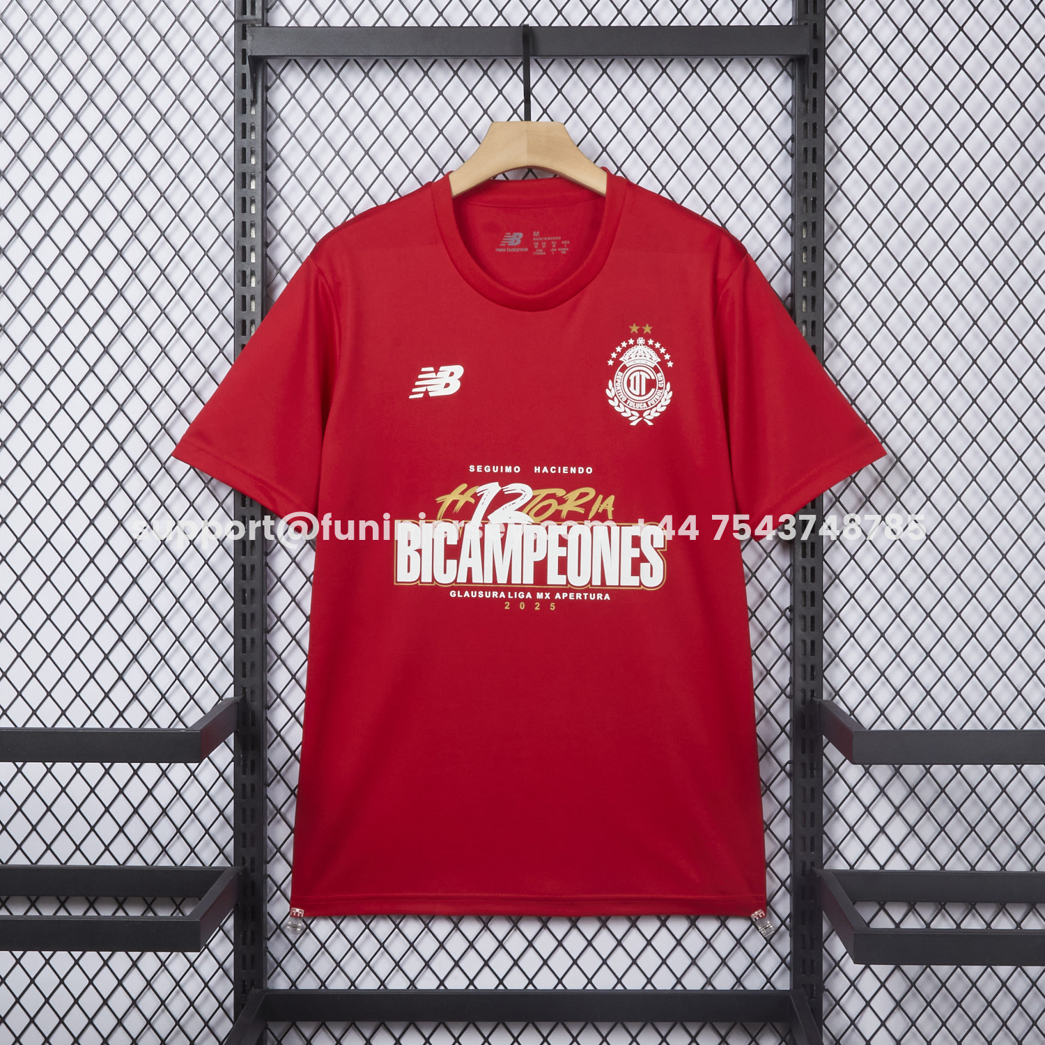 Funinjersey-Toluca 25-26 Red Champion Commemorative Jersey - Fans Version