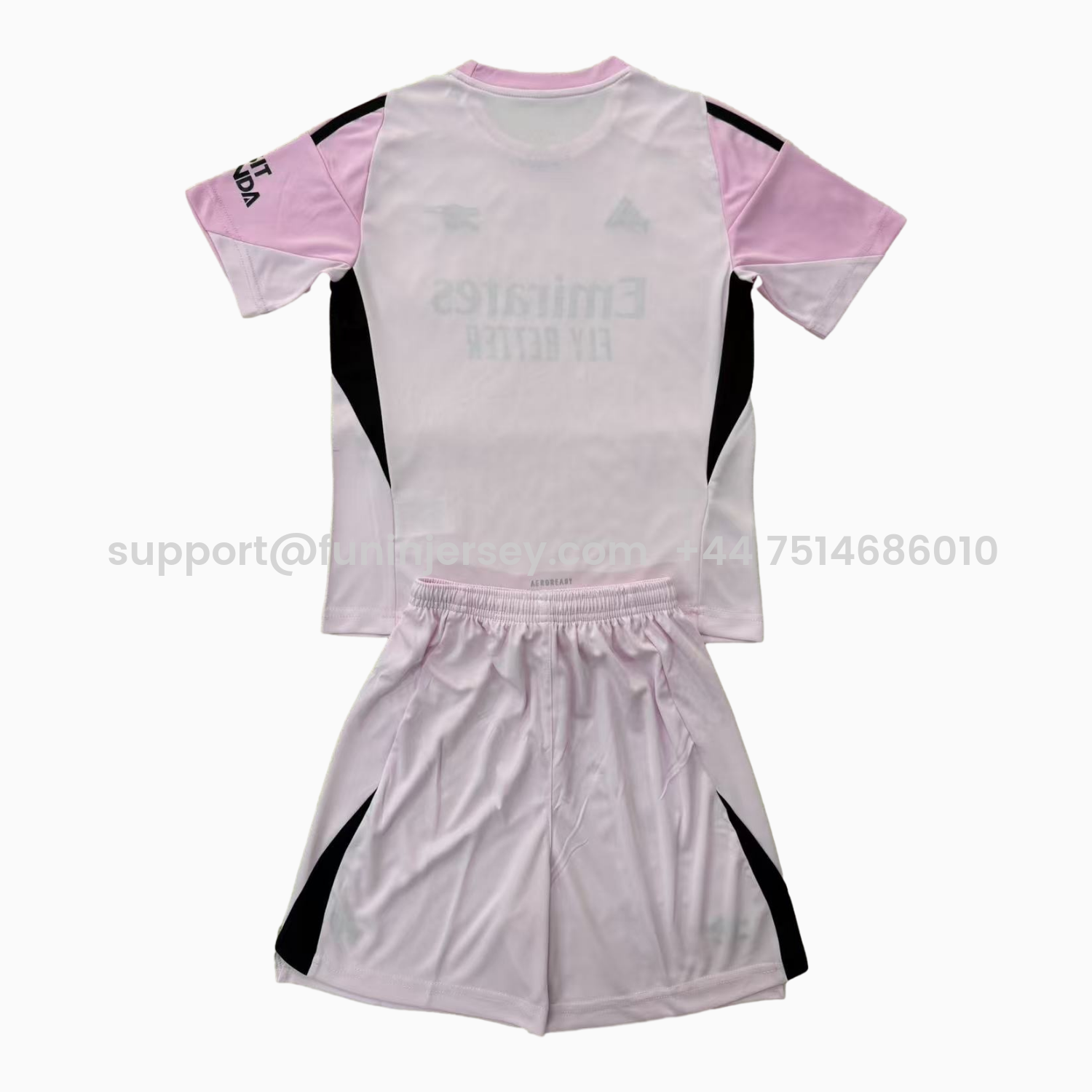 Funinjersey-Arsenal 25-26 Light Pink Home Men's Adult Jersey Set - Fans Version