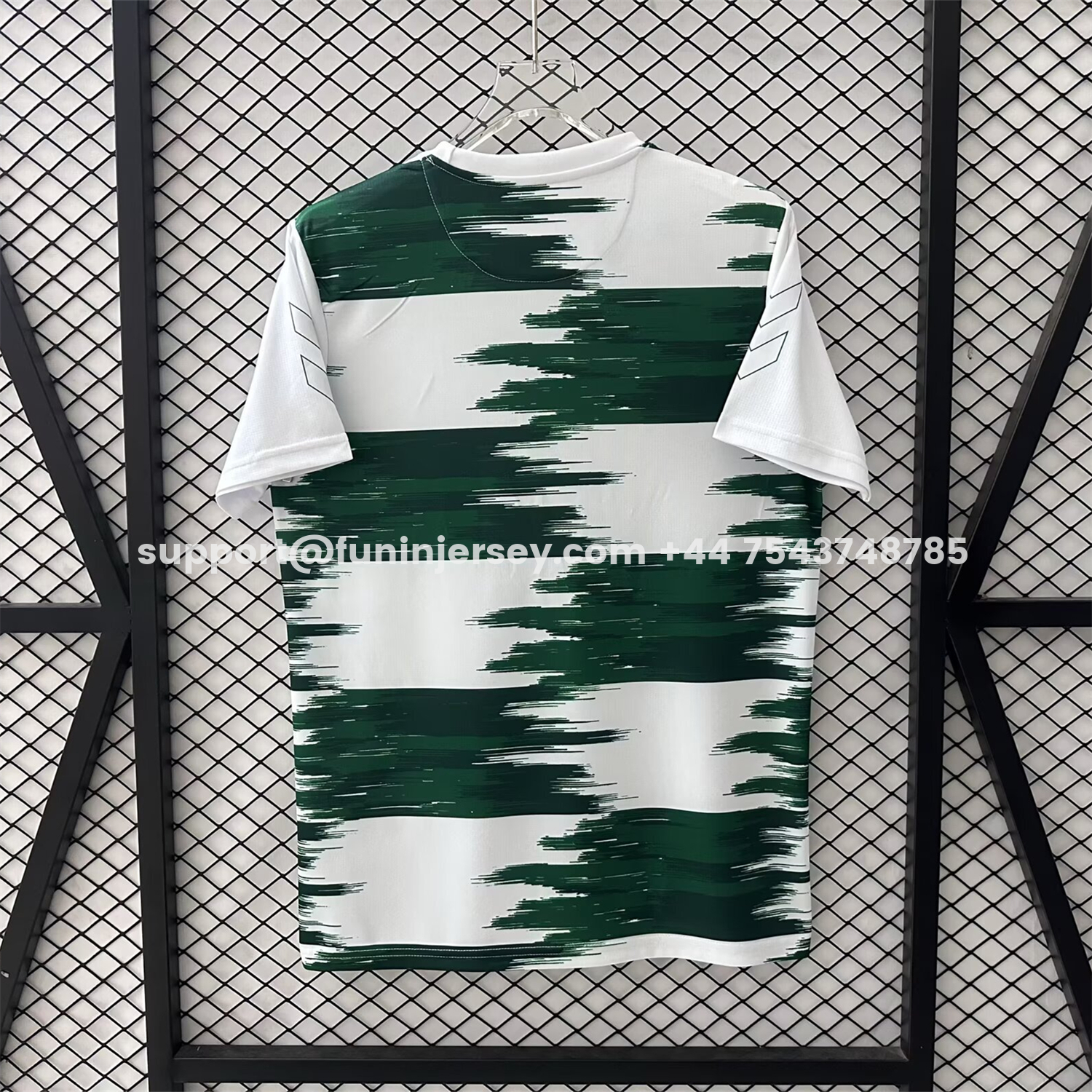 Funinjersey-AS Saint-Etienne 25-26 Pre-Match Green And White Jersey - Fans Version
