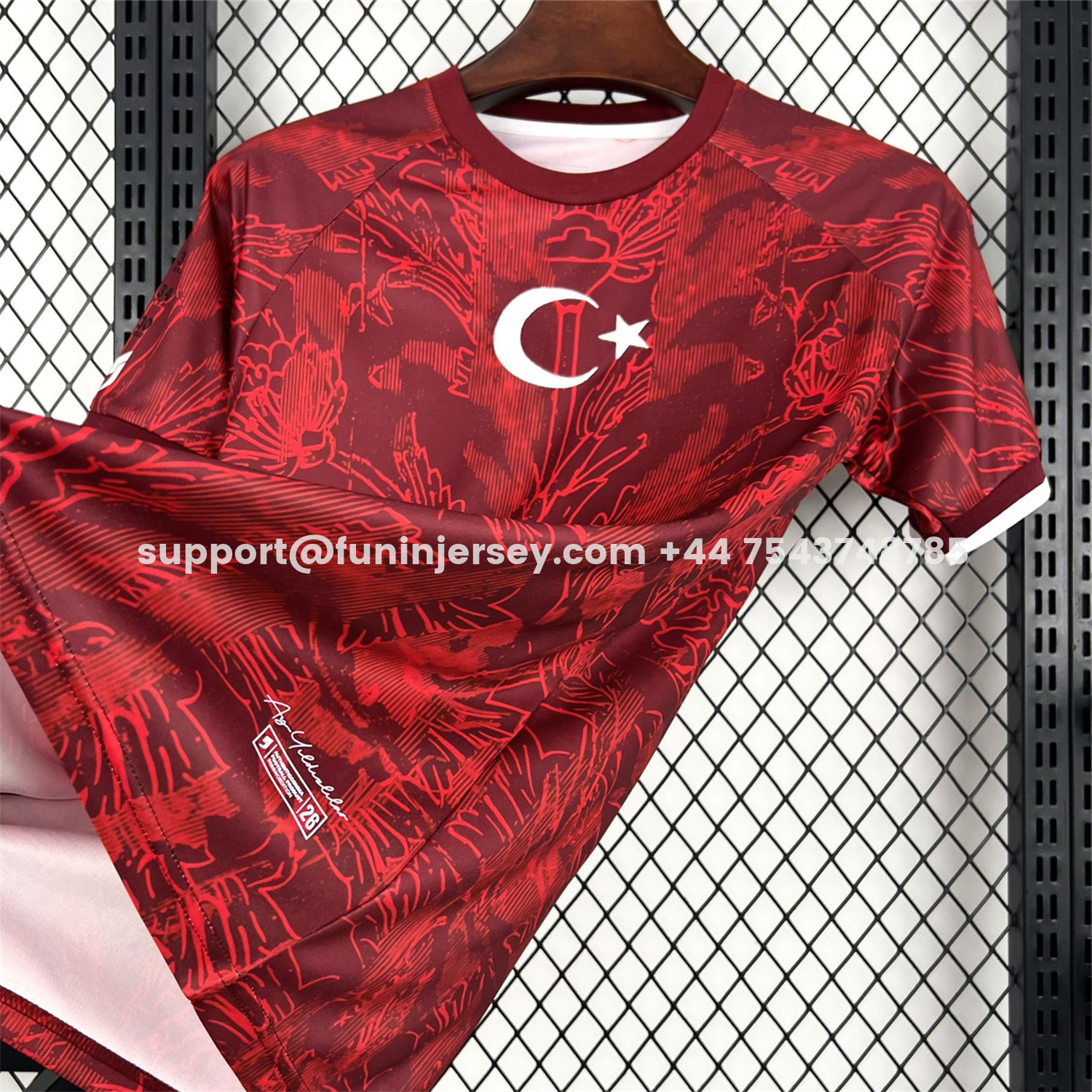 Funinjersey-Turkey 2026 Red With Dark Red Patterns Special Edition Jersey - Fans Version