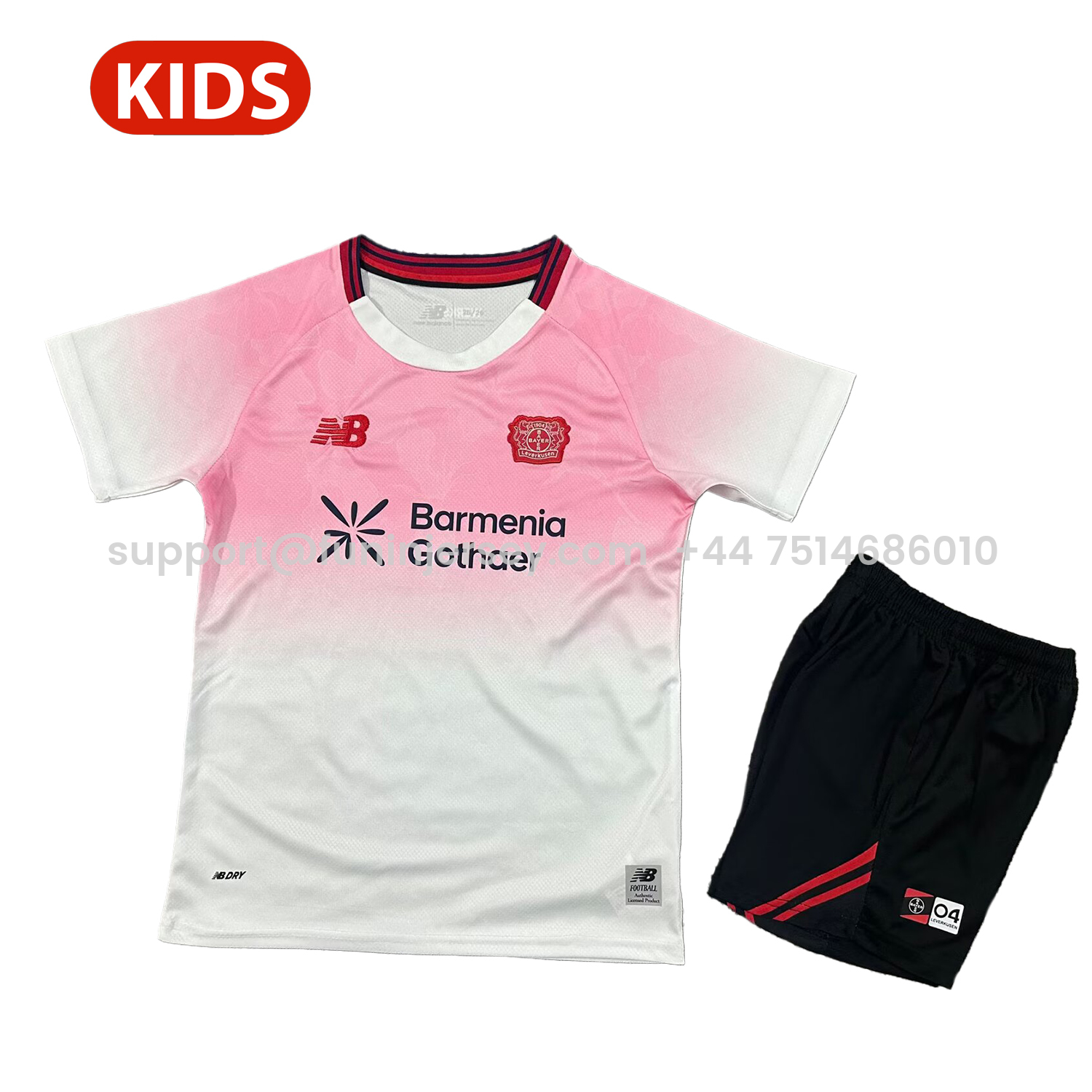Funinjersey-Bayer 04 Leverkusen 25-26 Away Kids Kit
